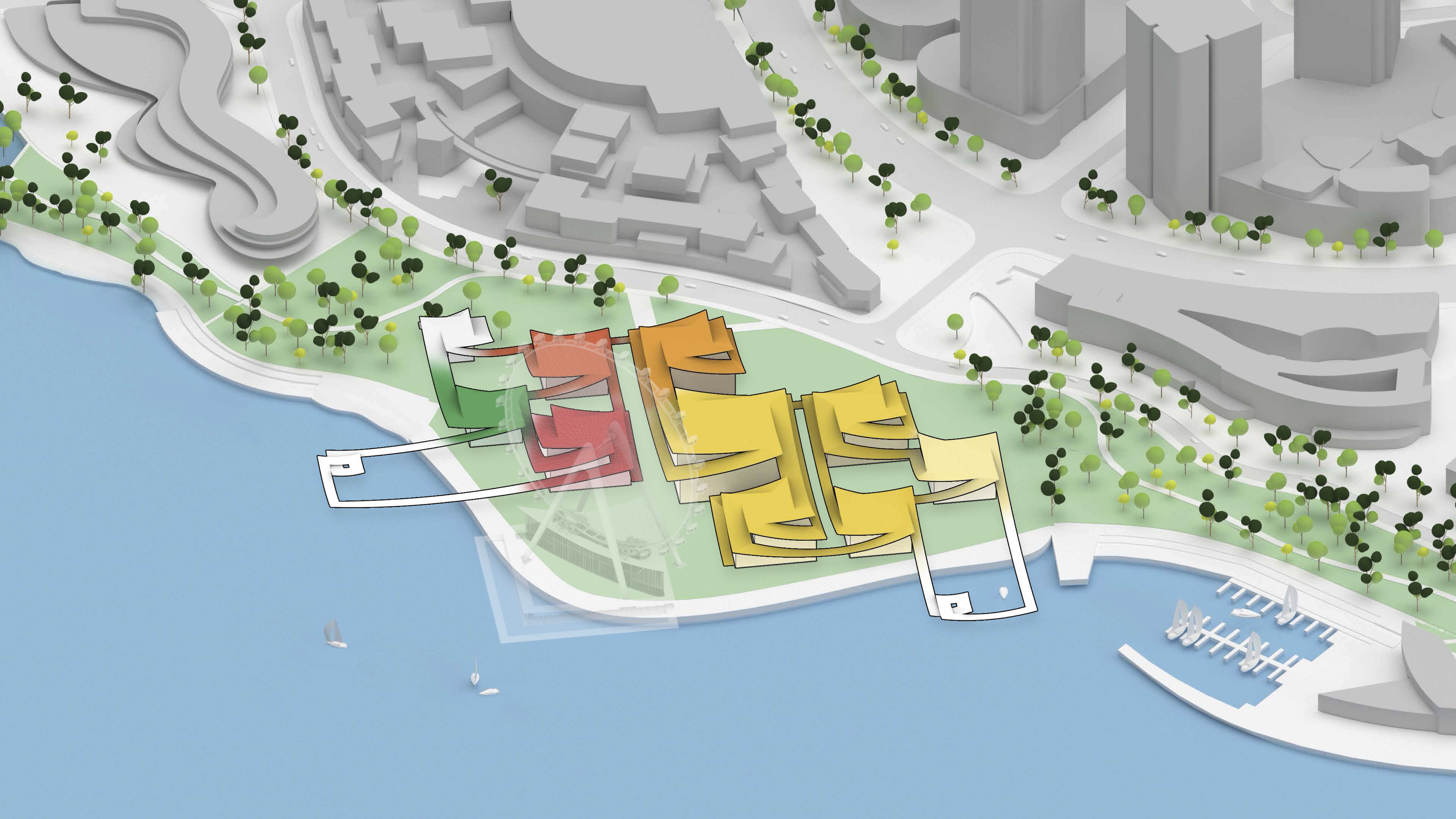 Bjarke Ingels-designed Suzhou Museum of Contemporary Art. Diagram courtesy BIG / Bjarke Ingels Group