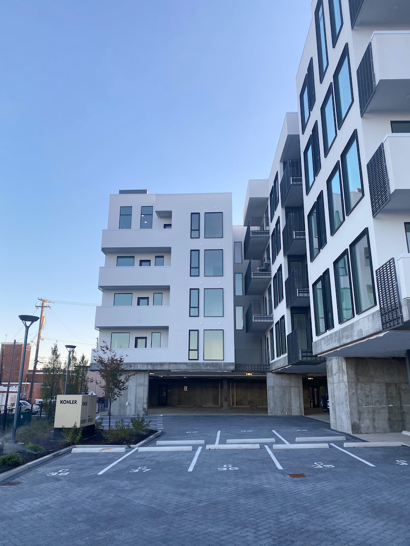 Alina apartment complex, Nashville with cantilever parking