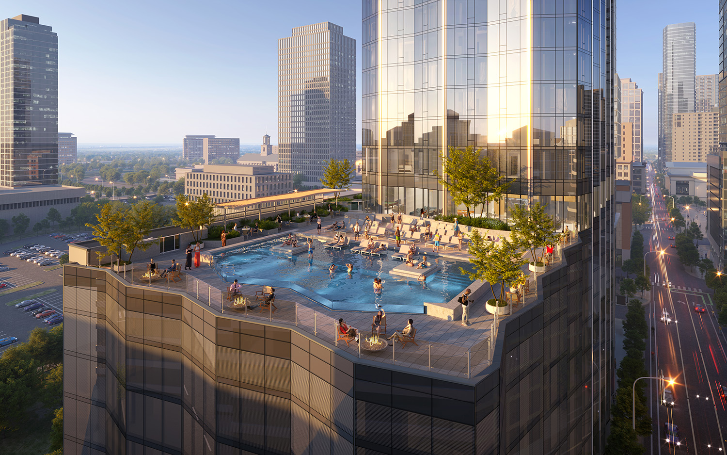 At 60 stories and 750 feet, Paramount will stand as Nashville’s high rise when complete in 2027