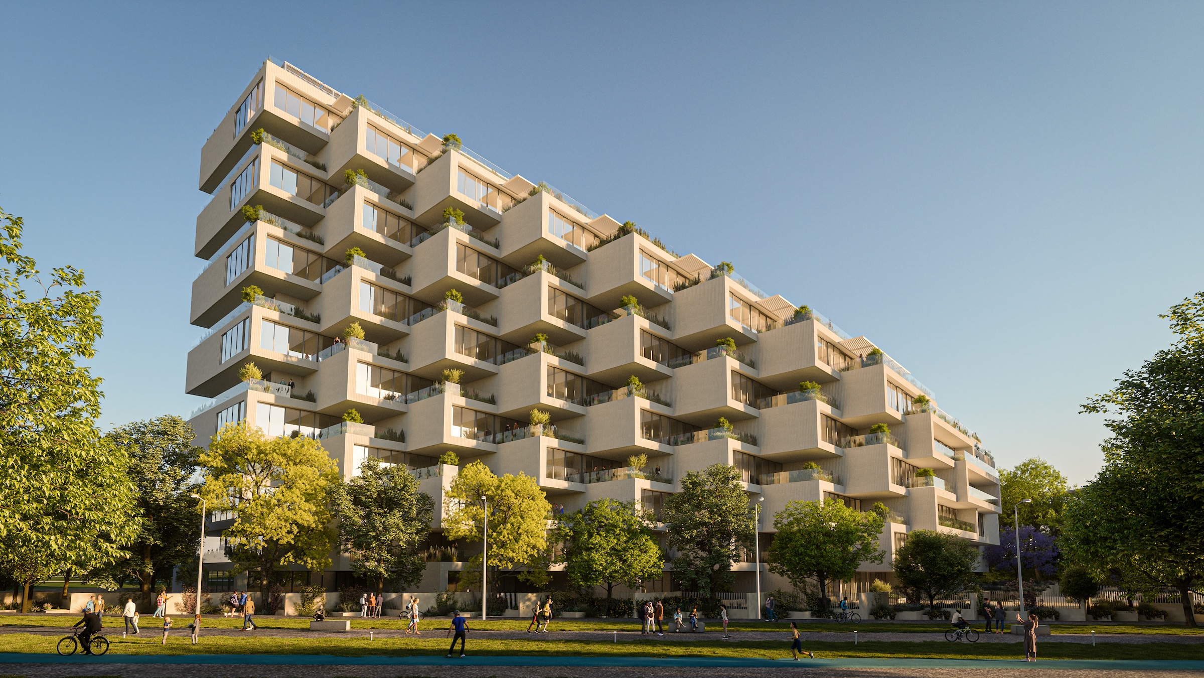 Park Rise tower, Athens Greece, designed by Bjarke Ingels Group (BIG)