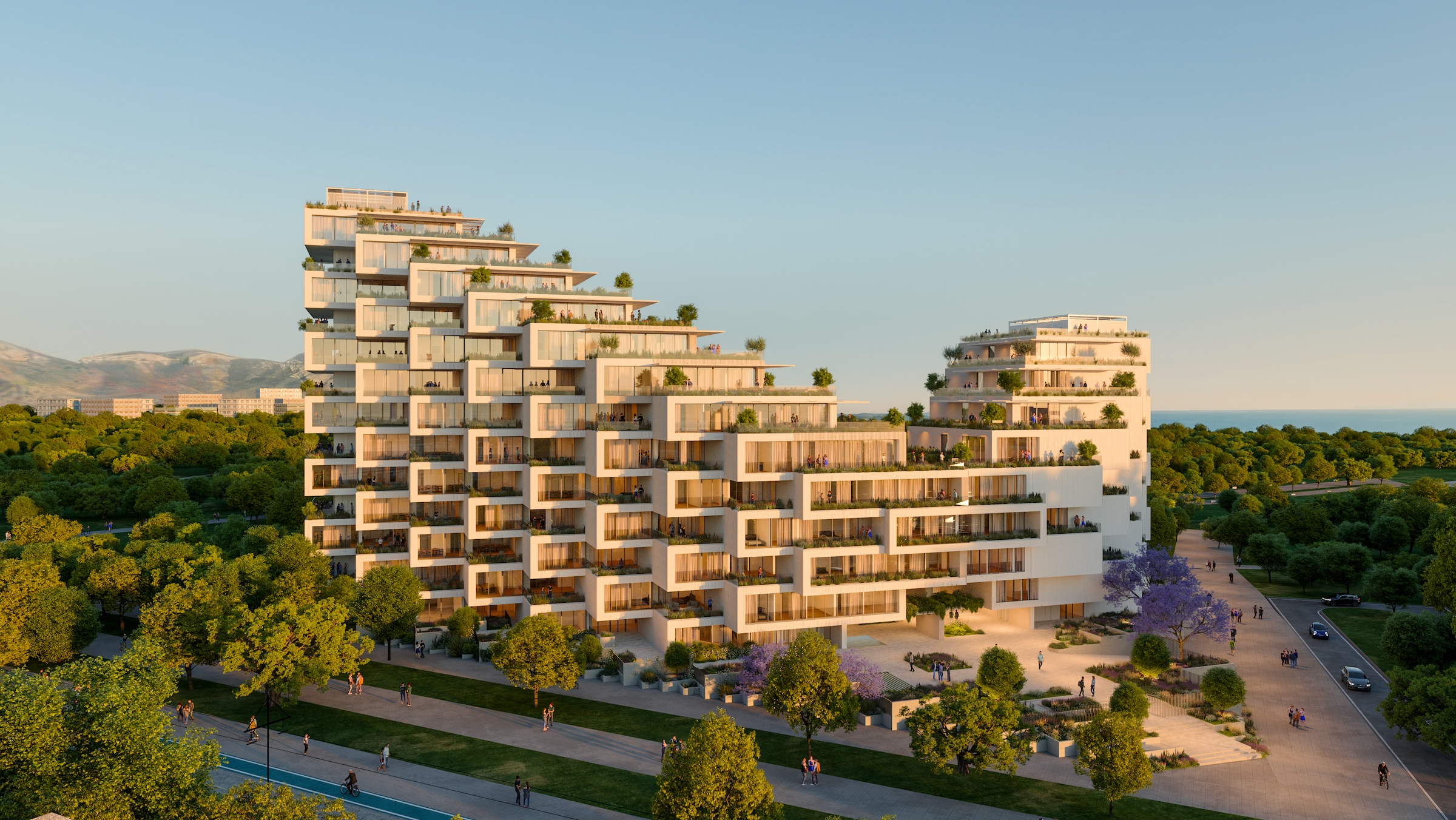 Park Rise tower, Athens Greece, designed by Bjarke Ingels Group (BIG)