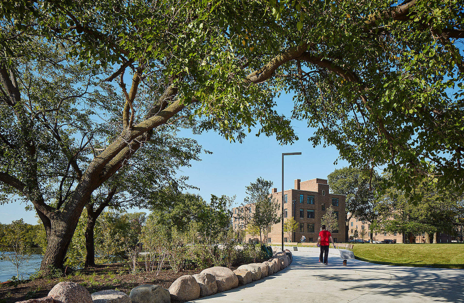 Landscape architect Michael Van Valkenburgh Associates created this nature trail at Lathrop Photo: Tom Harris