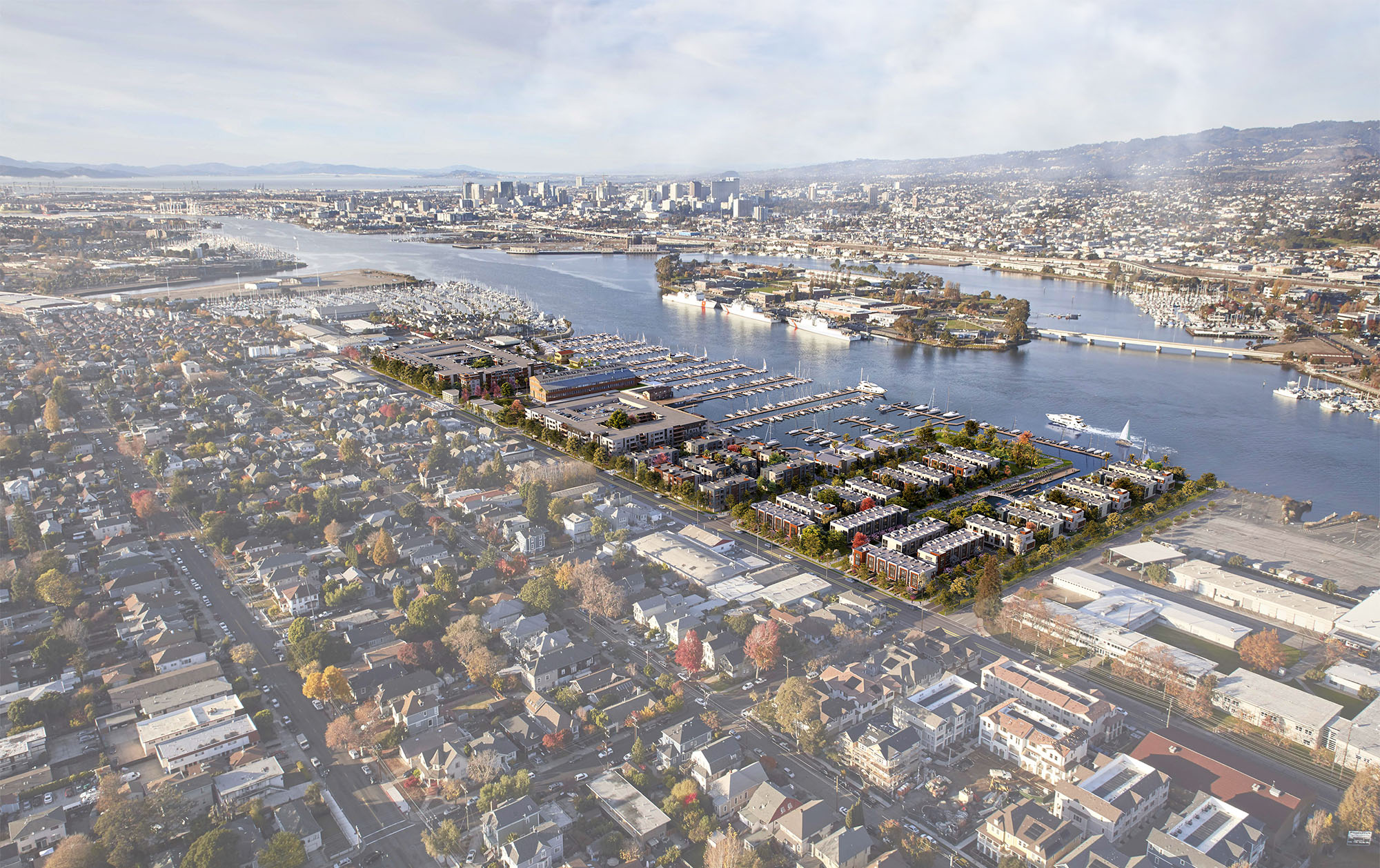 Alameda Marina aerial view