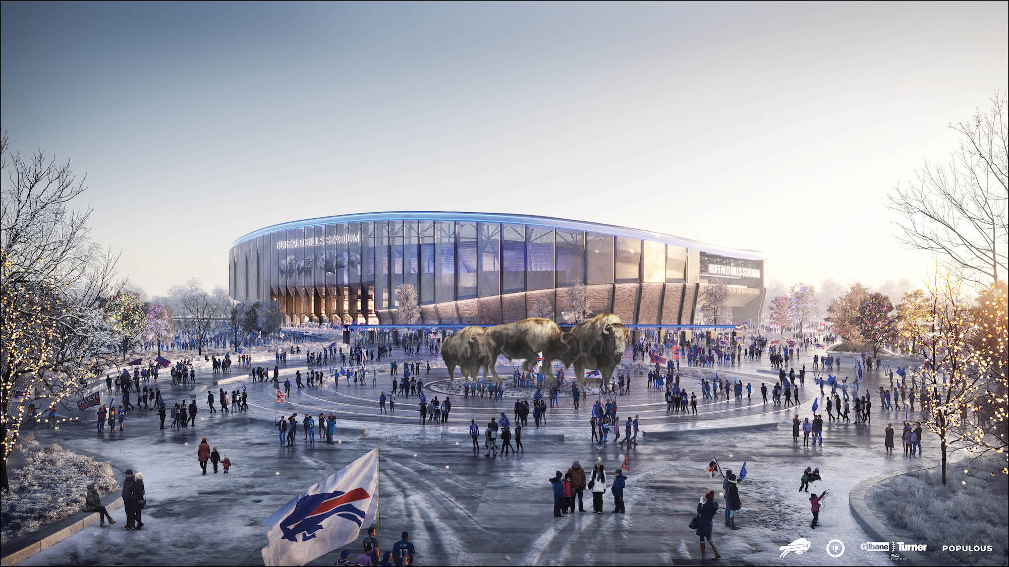 Buffalo Bills new stadium, Populous, Exterior View