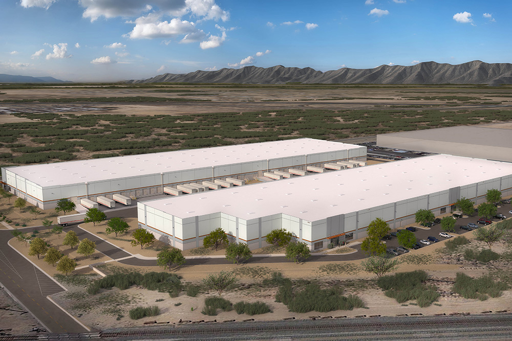 Confluence Industrial Park, Casa Grande, Ariz. Rendering courtesy of The Opus Group