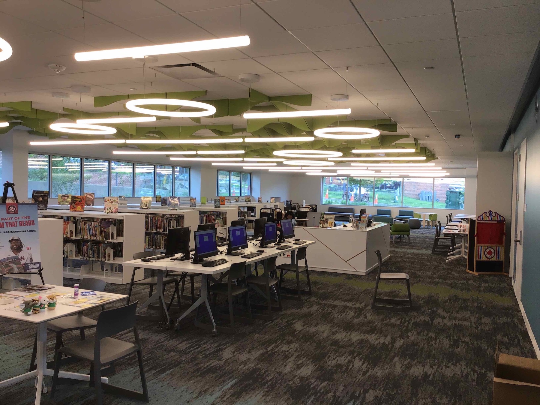 Interior of Lamond Riggs/Lillian J. Huff Library