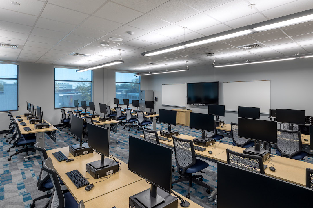 Computer classroom at Cooper River CAS