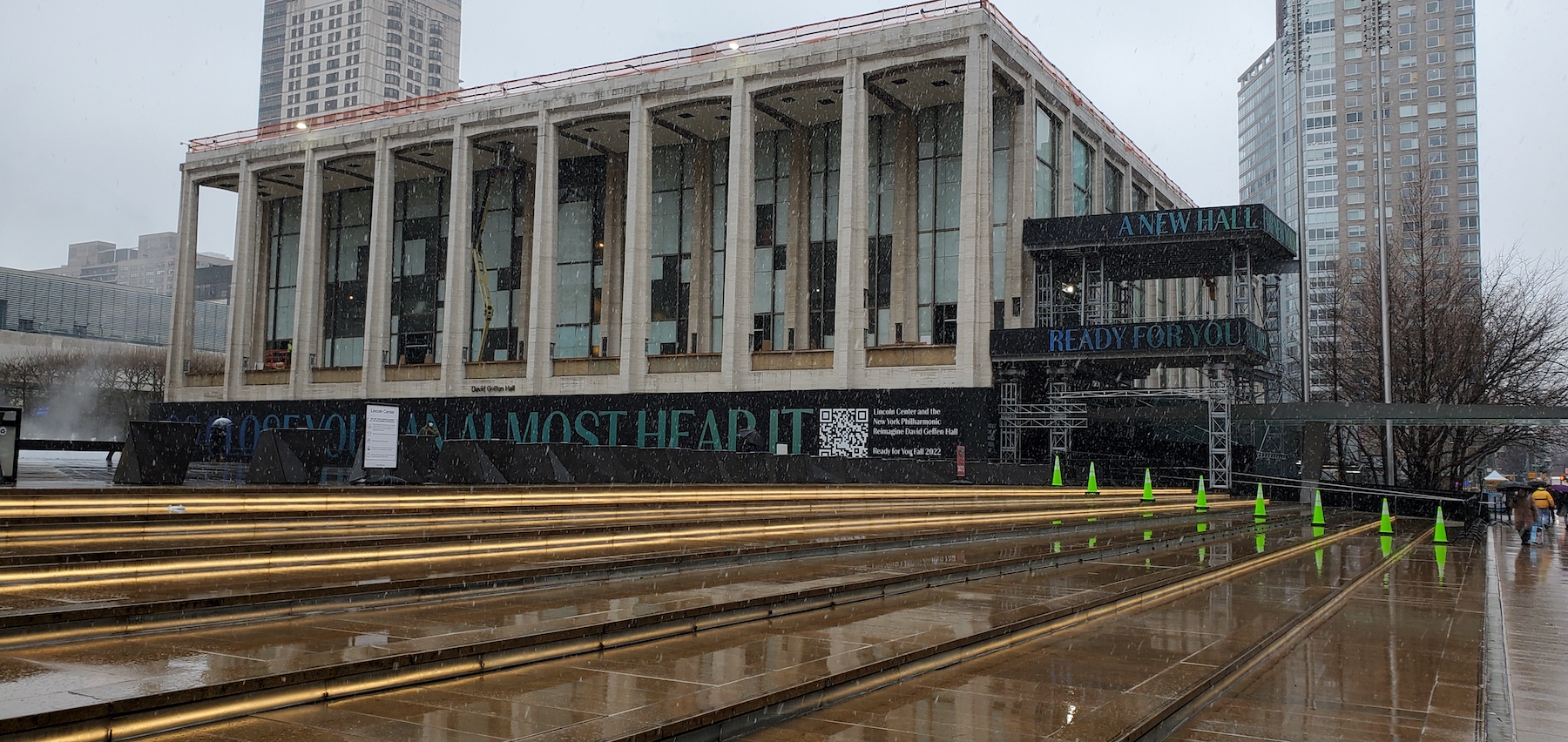 David Geffen Hall is on the northern side of Lincoln Center. Image: BD+C