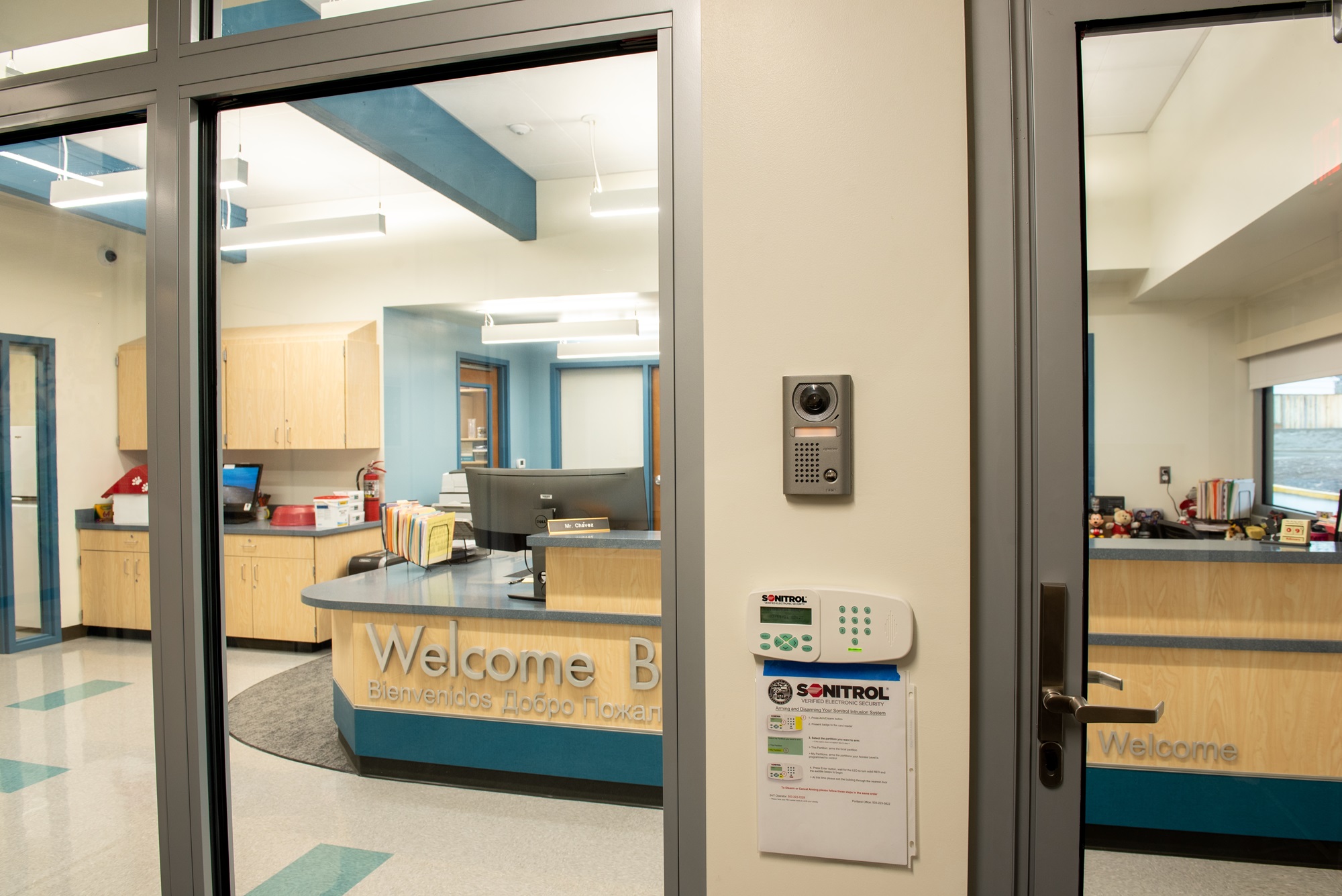 Code compliant locking hardware and security-glazing are essential to safer school design.