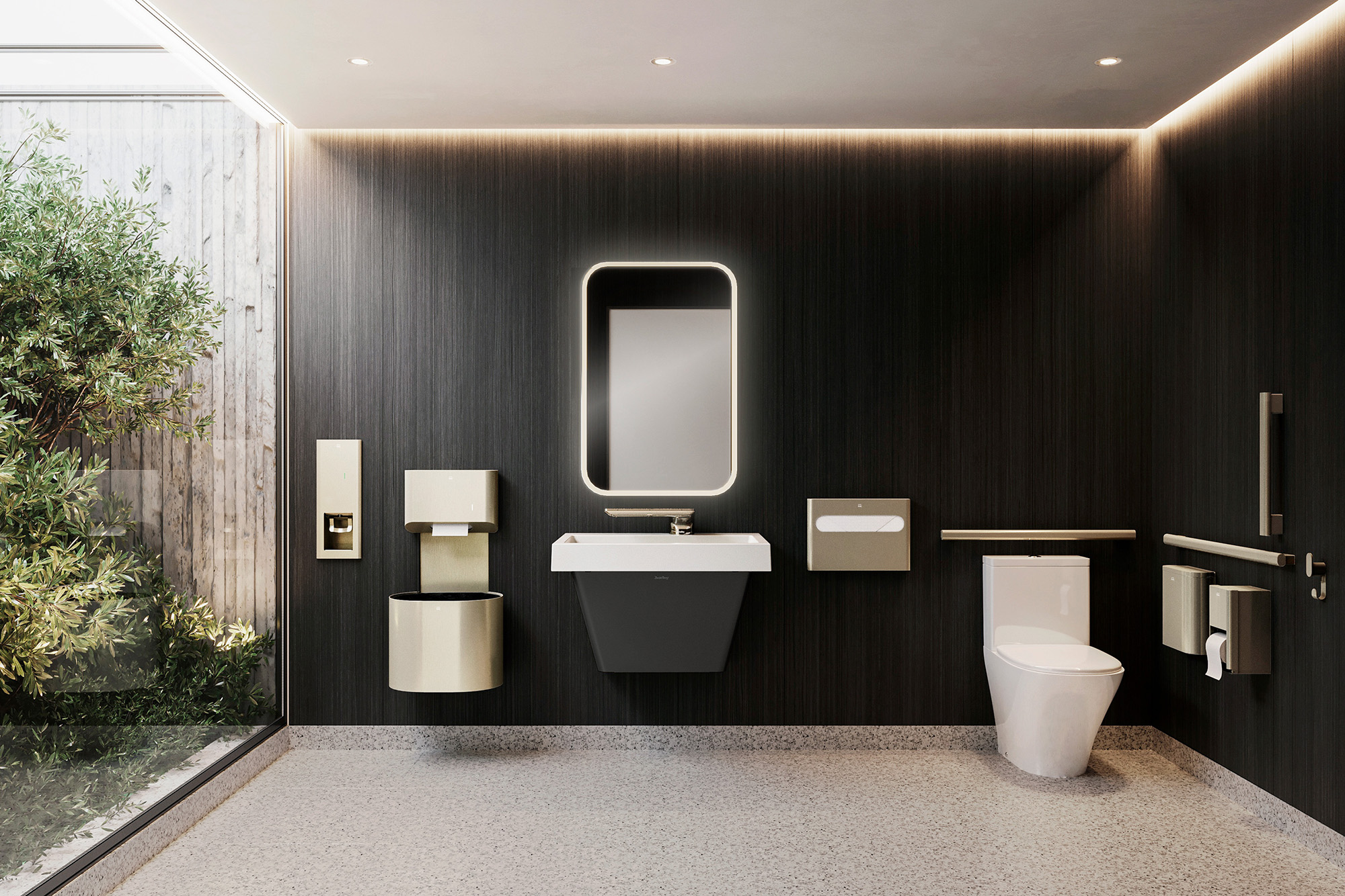 Elvari Collection of washroom accessories