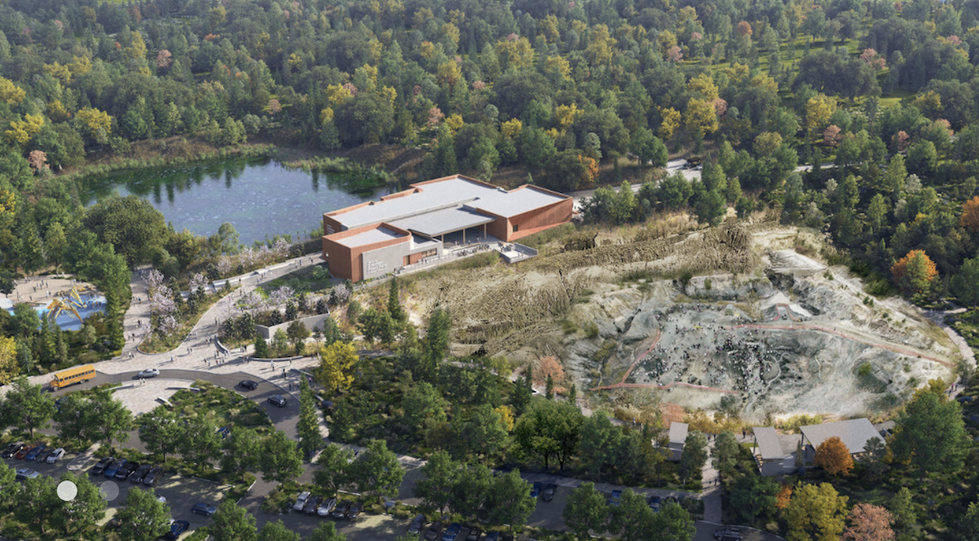 Jean and Ric Edelman Fossil Park and Museum aerial