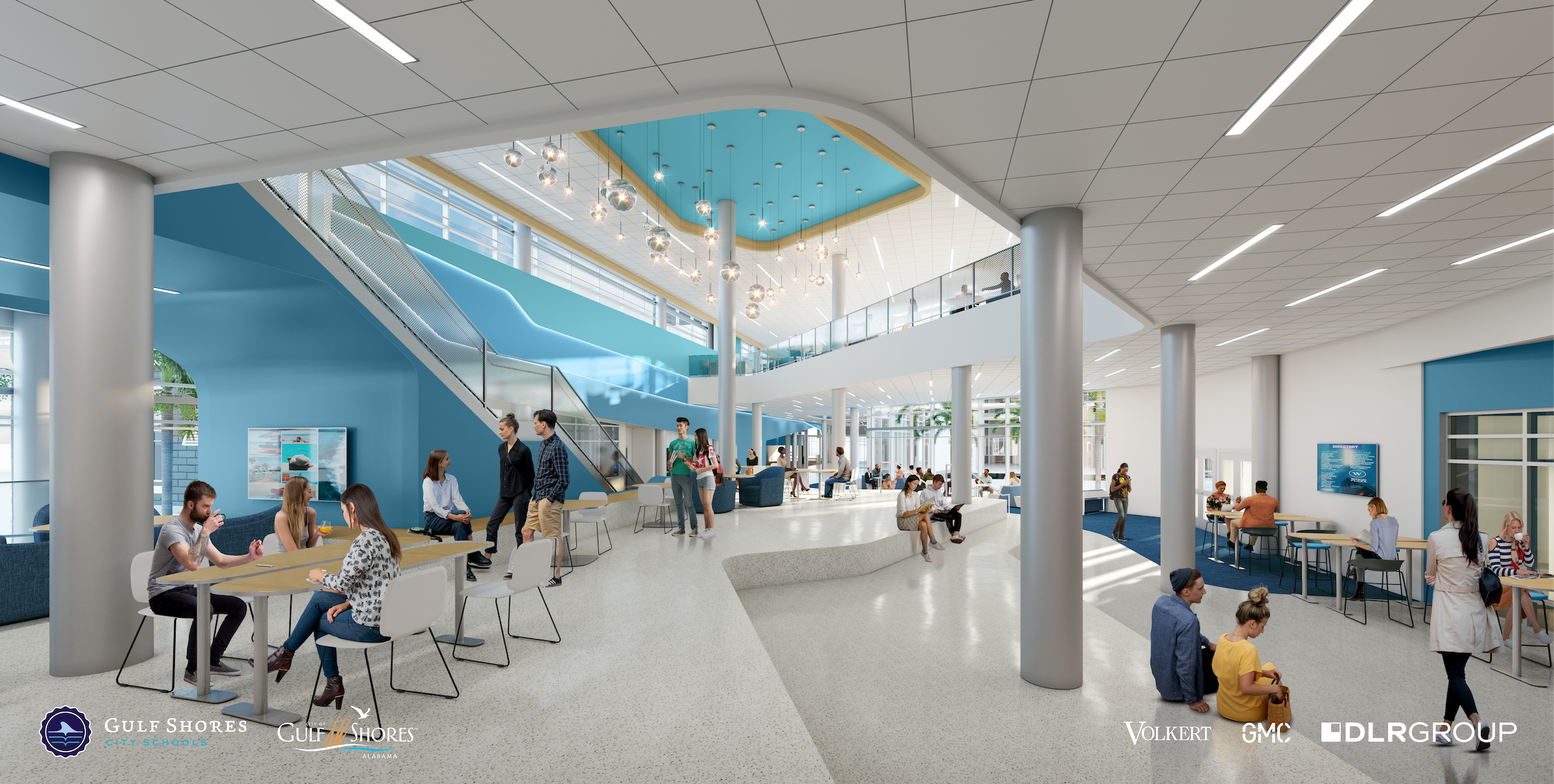 Designed by DLR Group and Goodwyn Mills Cawood, the 287,000-sf Gulf Shores High School will offer cutting-edge facilities and hands-on learning opportunities.