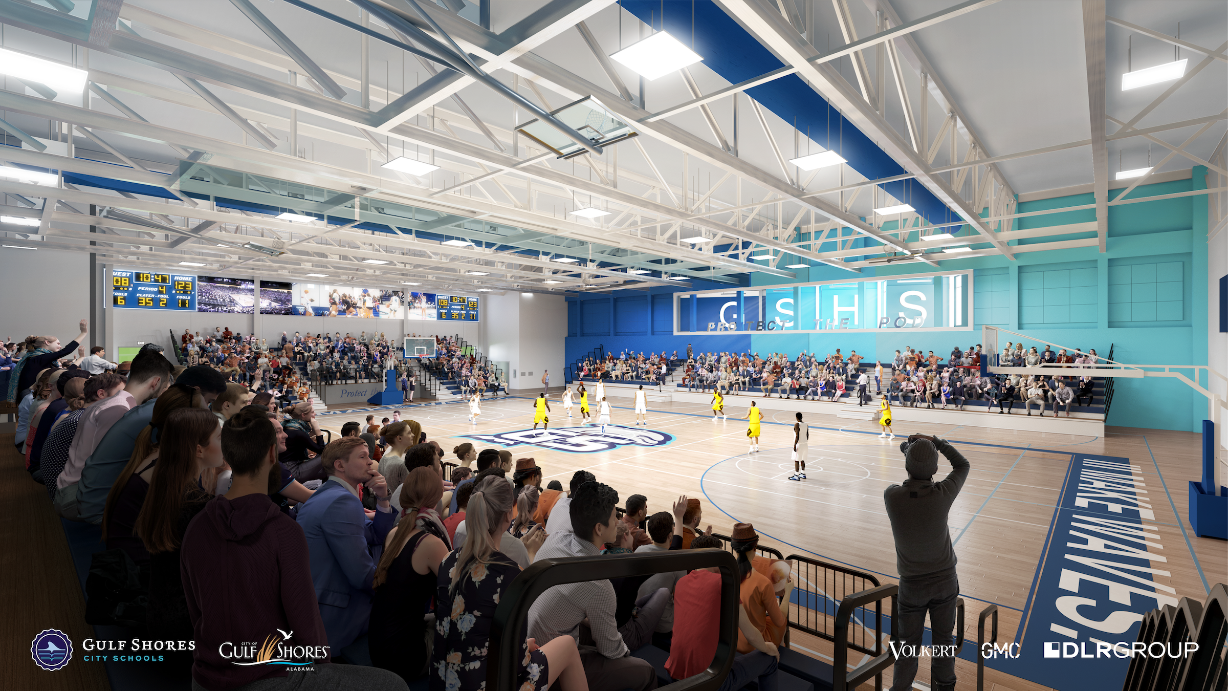 Designed by DLR Group and Goodwyn Mills Cawood, the 287,000-sf Gulf Shores High School will offer cutting-edge facilities and hands-on learning opportunities.