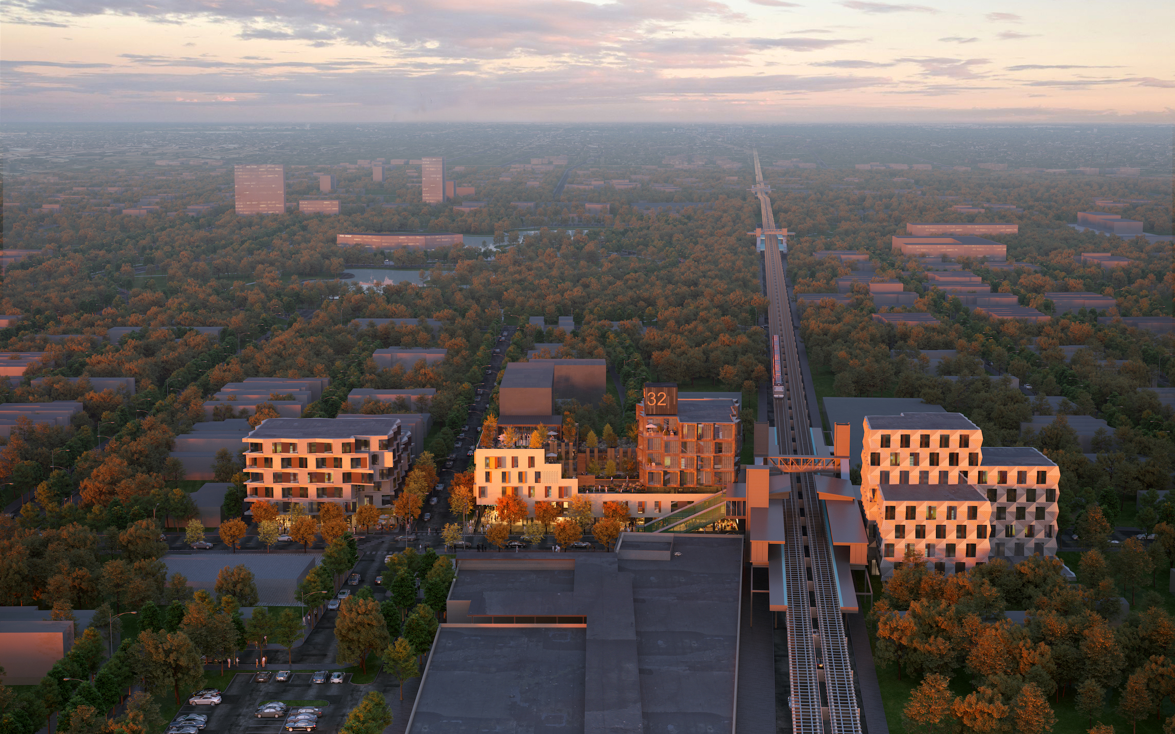 HUB 32 multifamily housing project, chicago, Brooks Scarpa c01