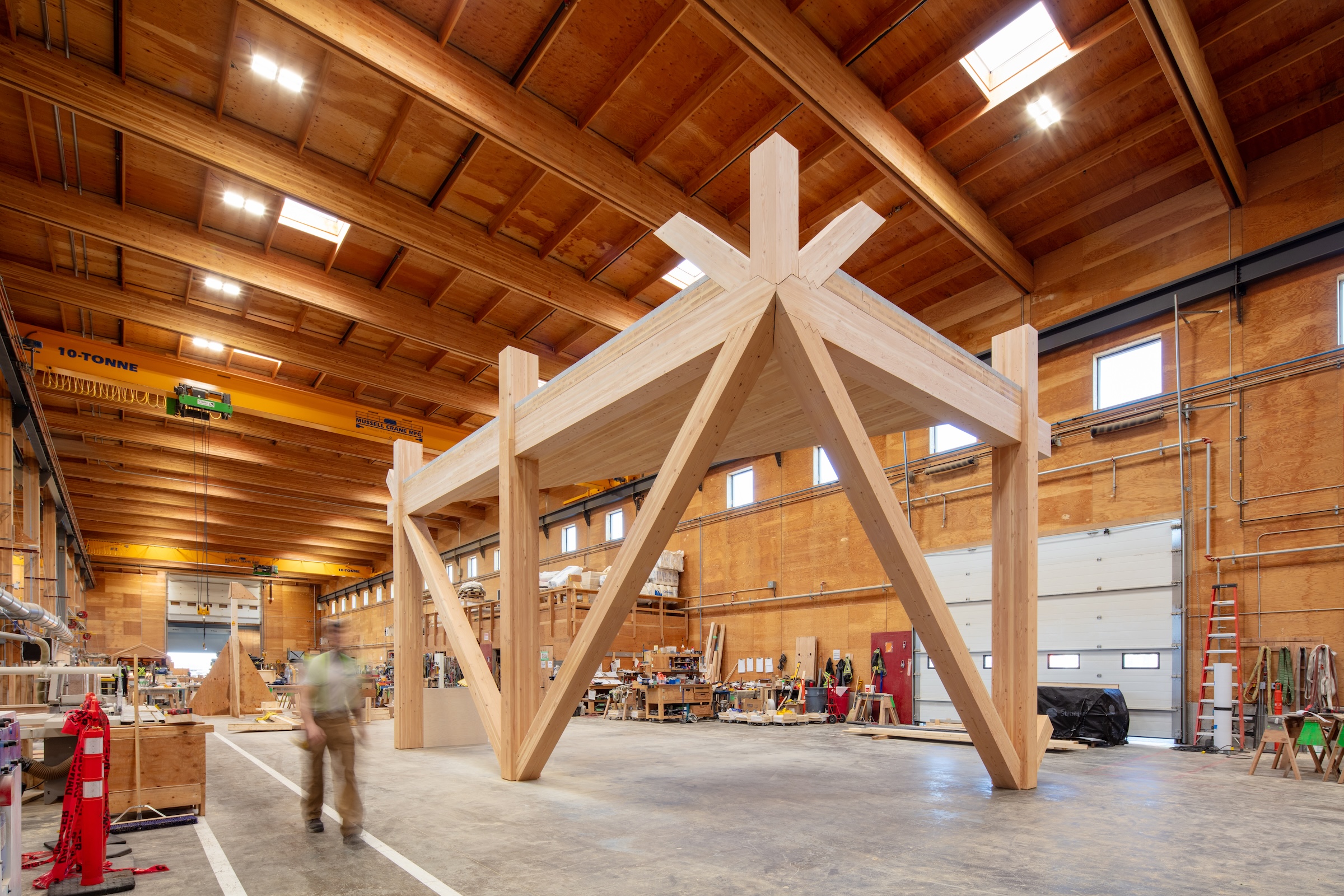 BIG designs mass timber Makers’ KUbe for the University of Kansas School of Architecture & Design