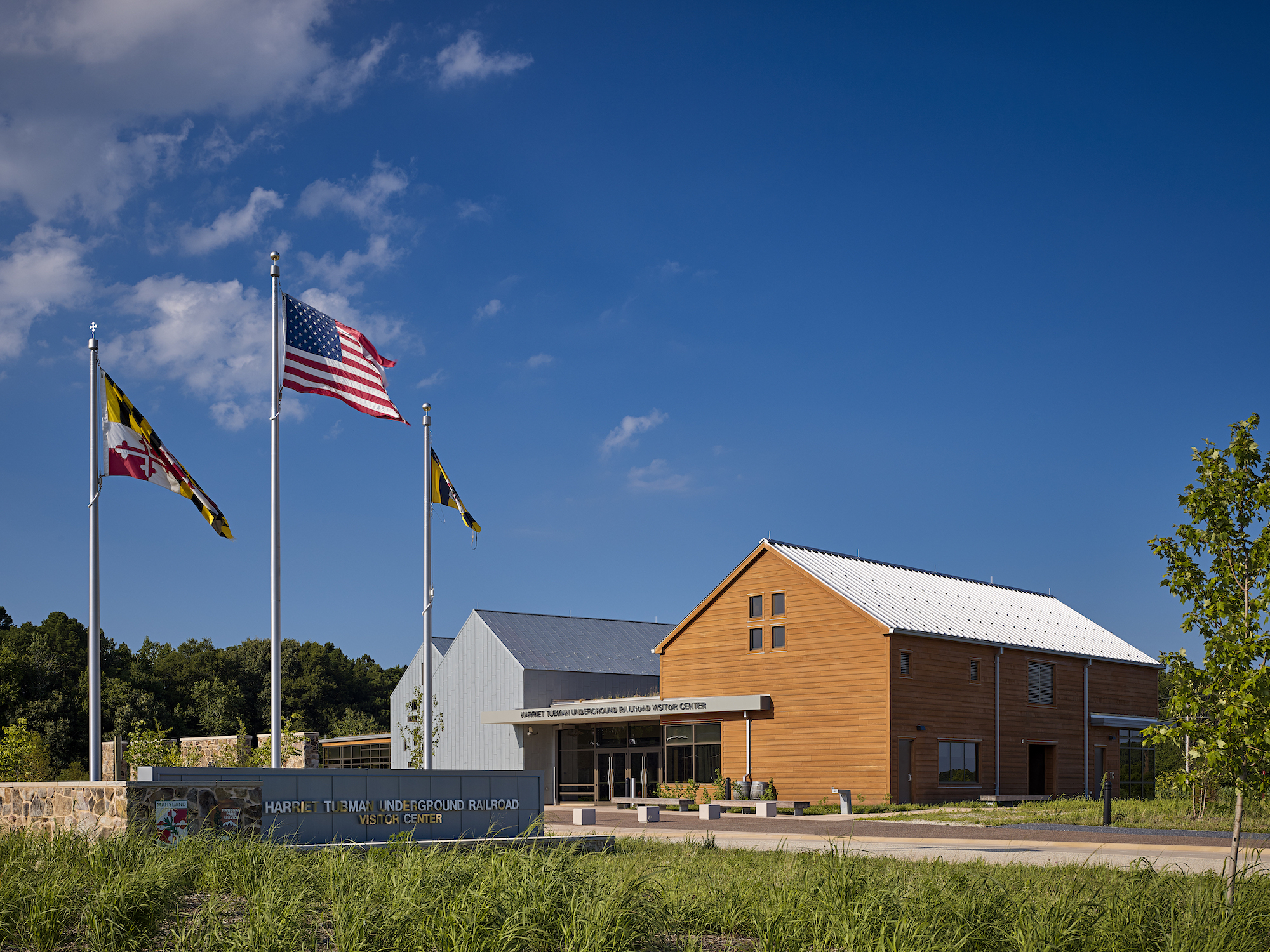 Harriet Tubman Underground Railroad Visitor Center Entry_credit Tom Holdsworth