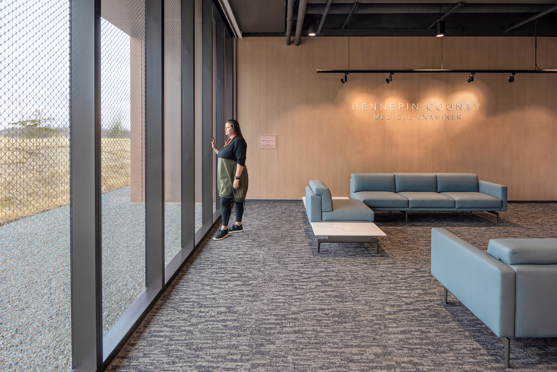 A public waiting room in the facility