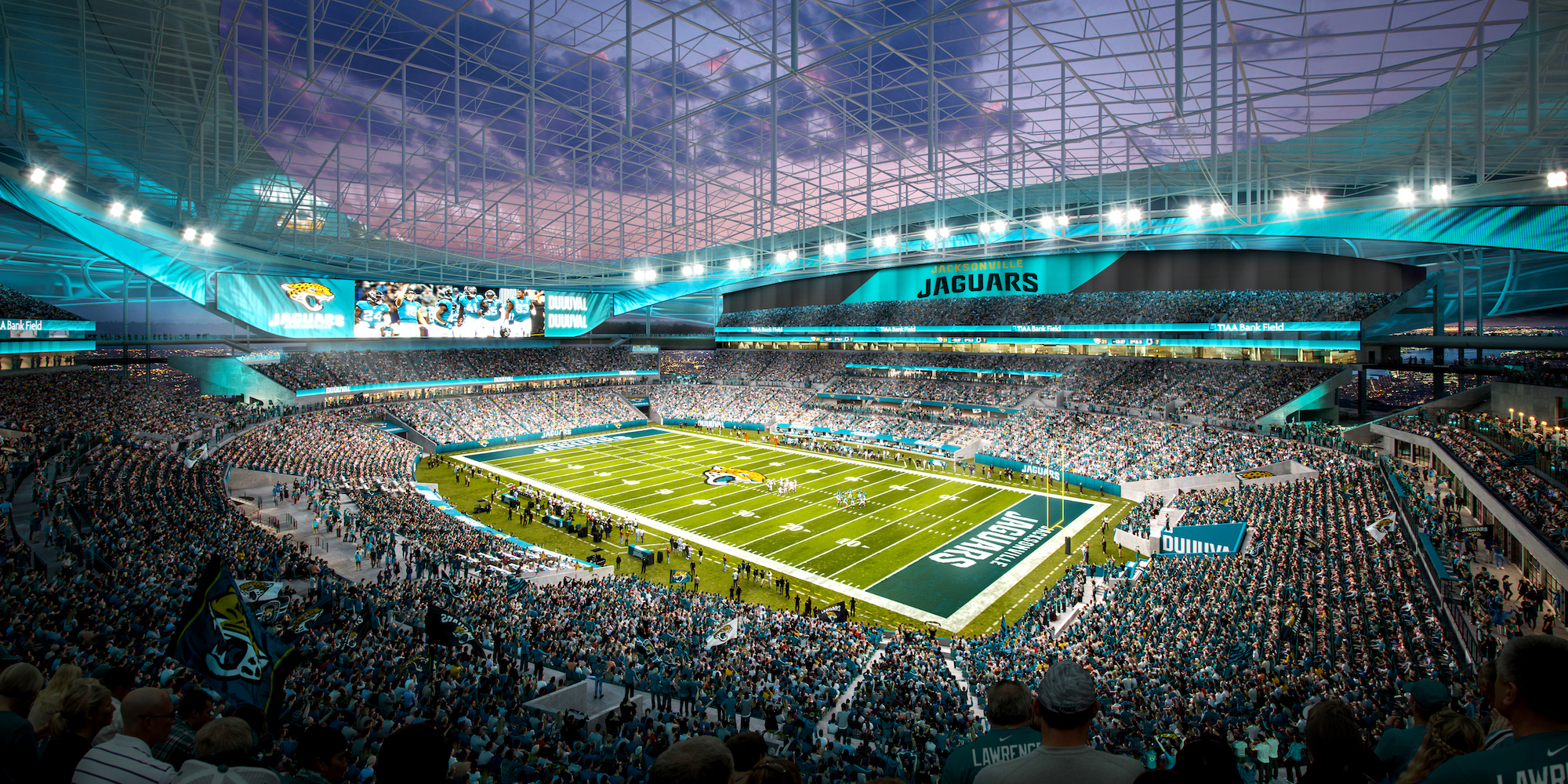 The Jacksonville Jaguars release the conceptual designs of their ‘stadium of the future’  