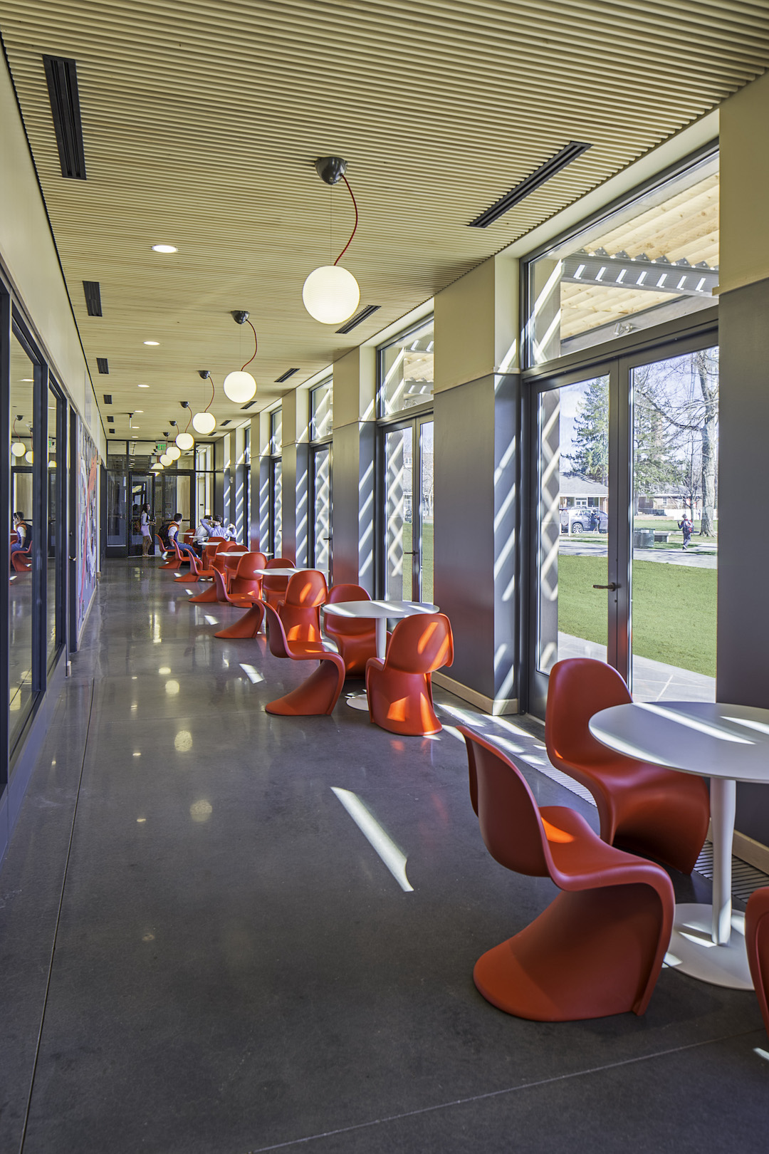 Kenneth K.T. Yen Humanities Building interior breakout spaces