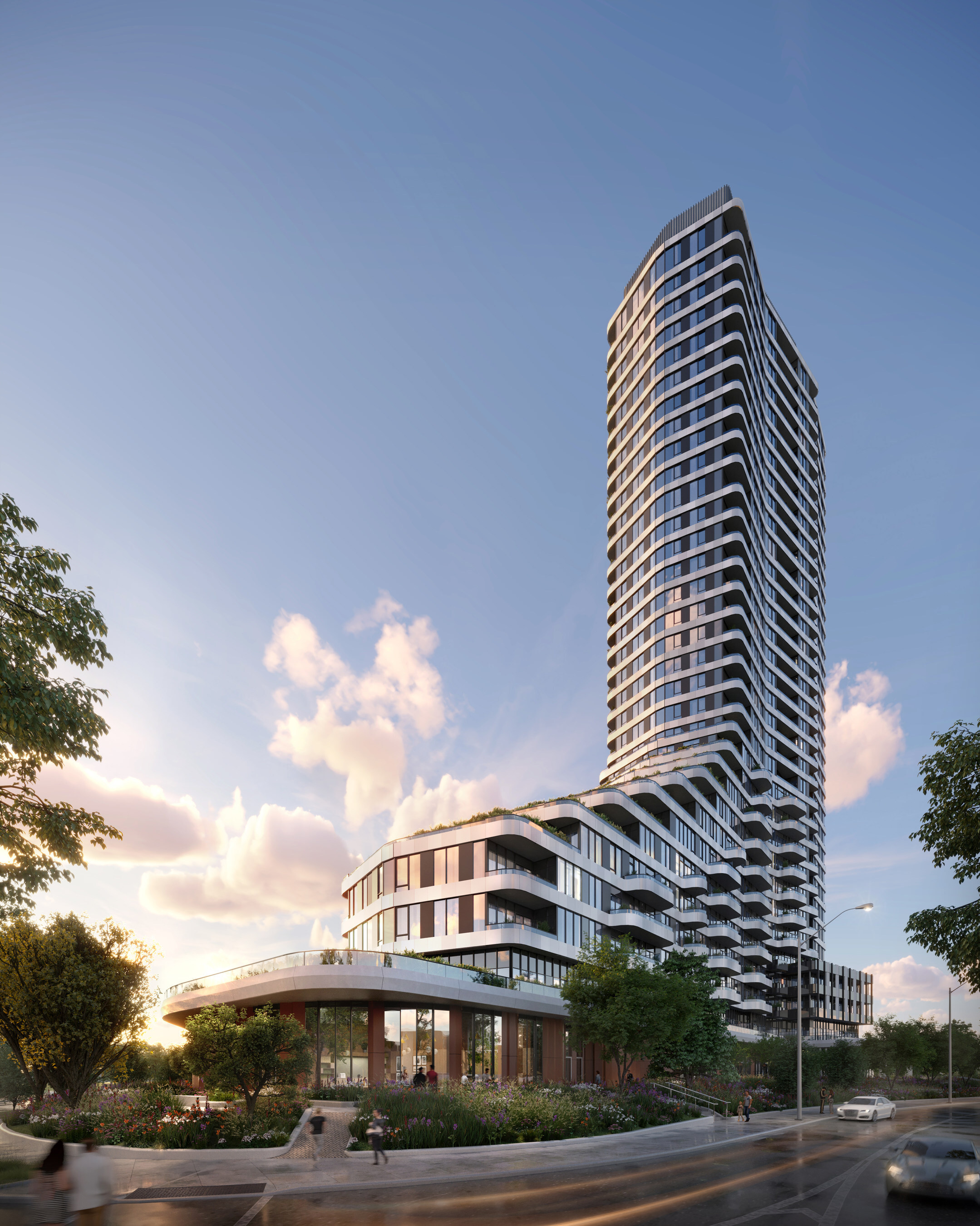 The Clove is approved as a 33-storey tower, with an adjoining nine-storey mid-rise building, totalling more than 600 condominiums. (CNW Group/Mattamy Homes Limited)