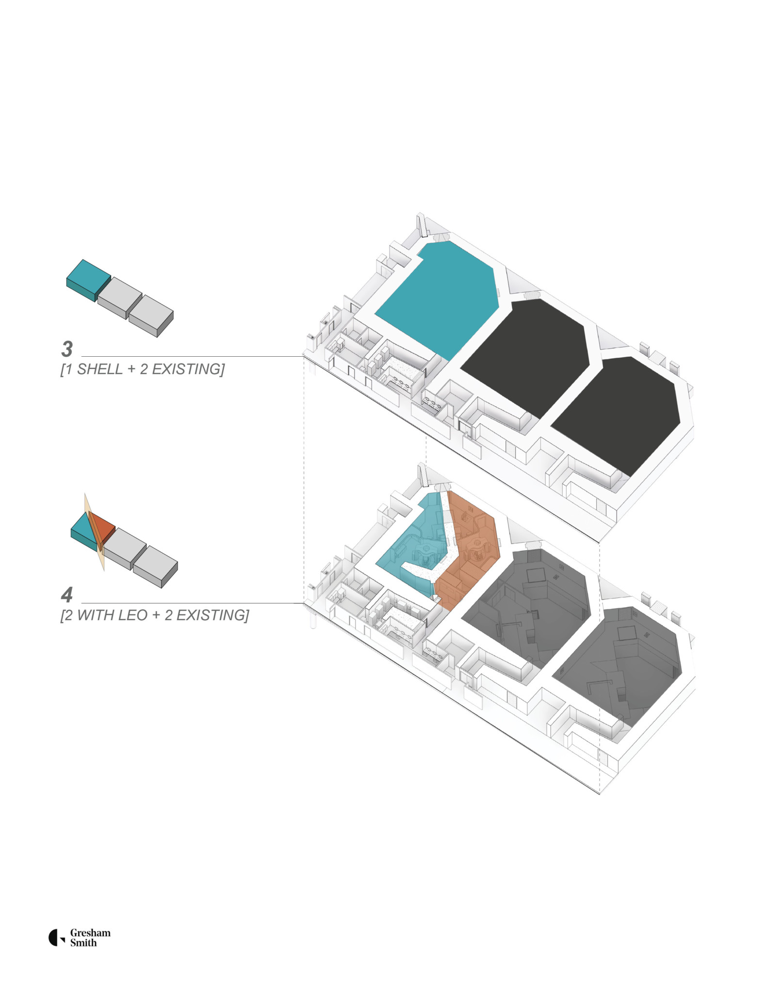 Gresham Smith render proton therapy cancer treatment room