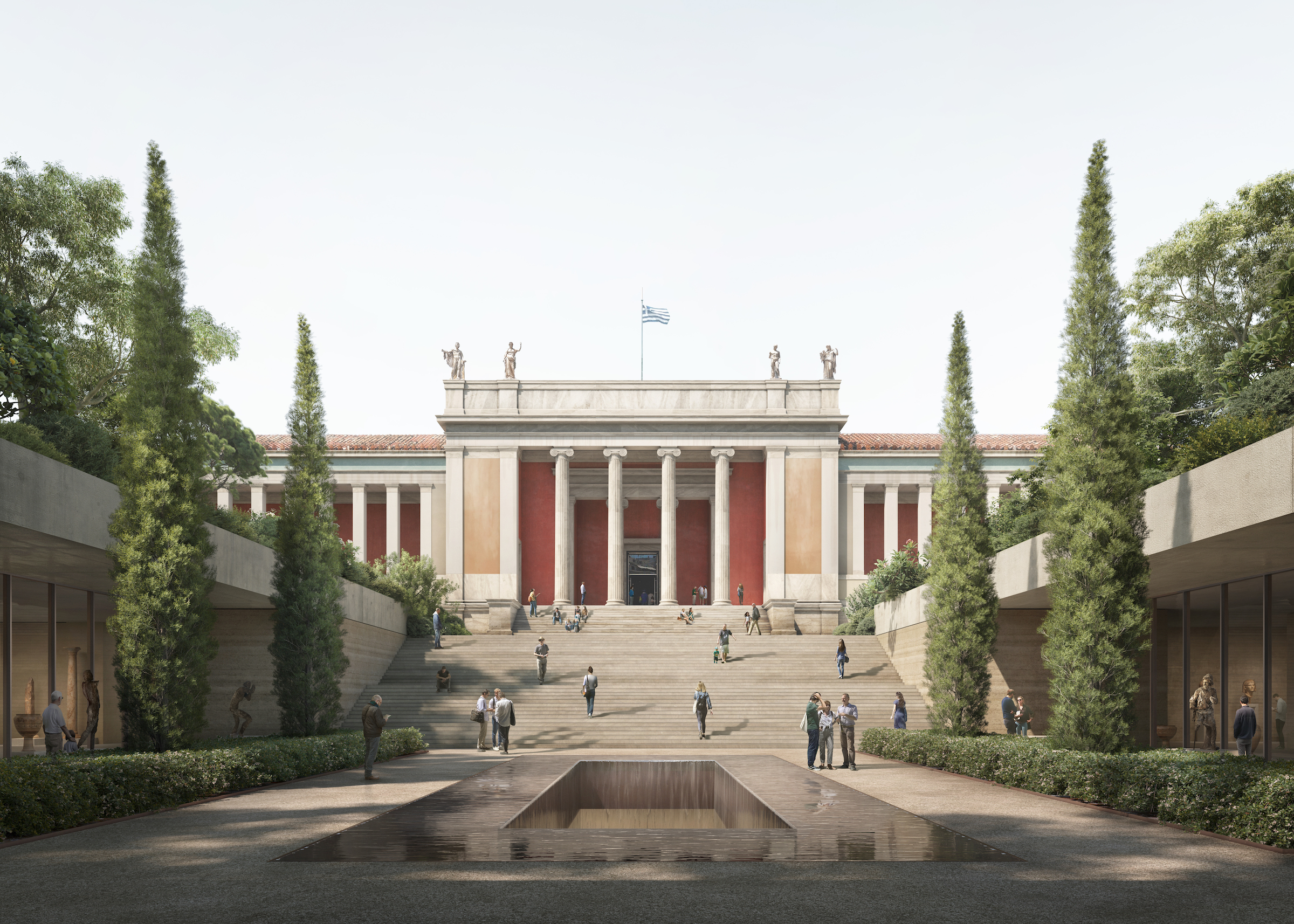 National Archaeological Museum Athens Central courtyard connecting the old and the new © Filippo Bolognese Images