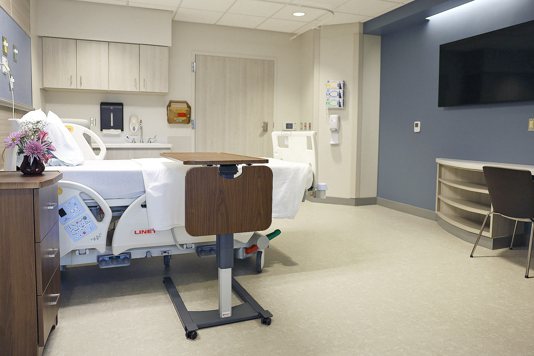 One of the postpartum rooms added to Williamson Medical Center