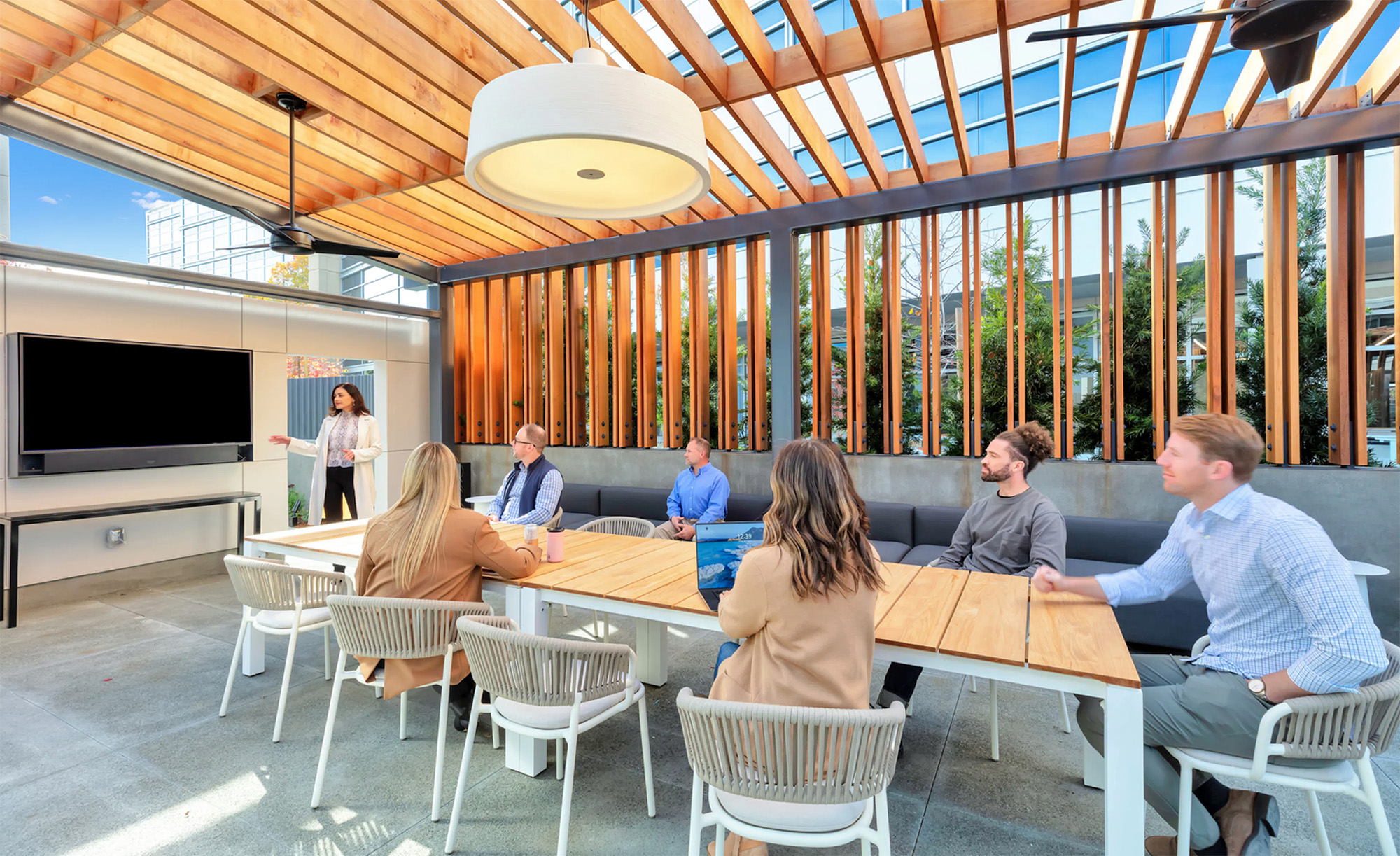 Outdoor meeting room