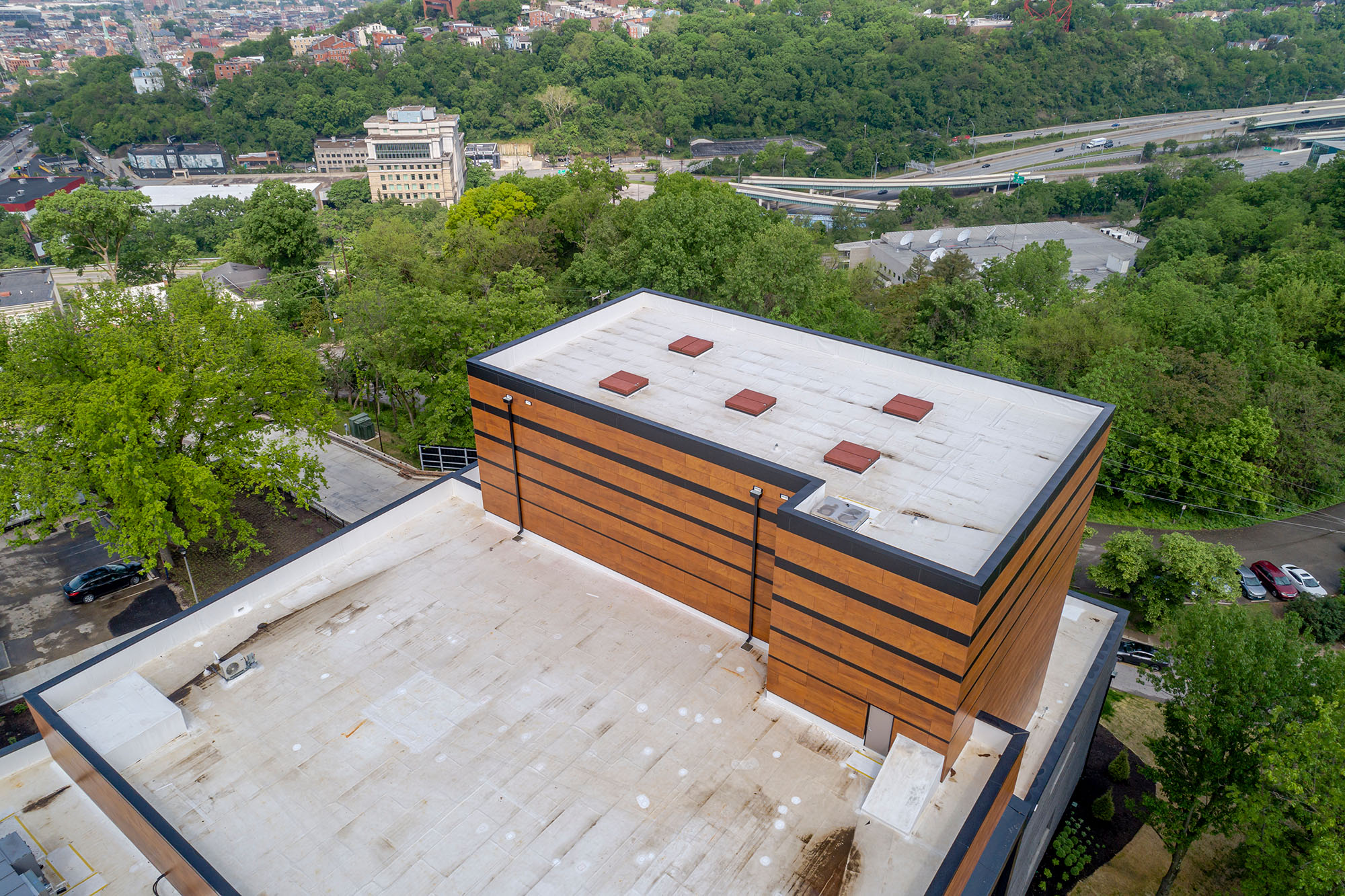 acoustical smoke vent on roof