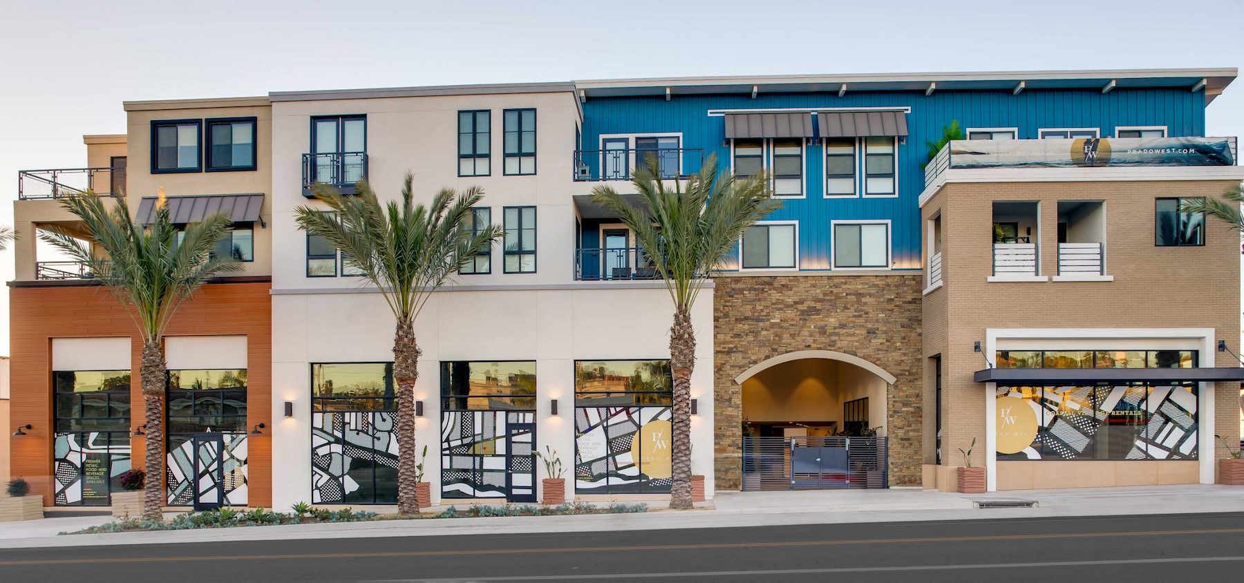 Residential over retail at Prado West.