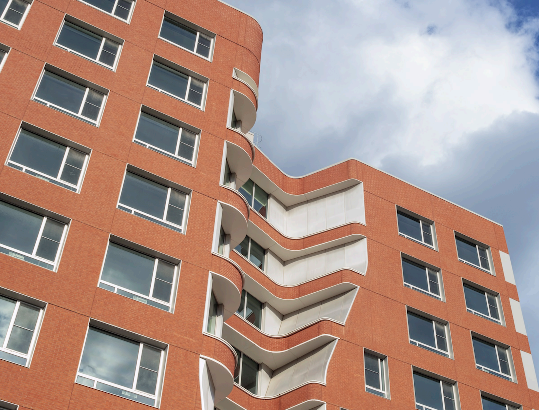 Pratt Institute Residence Hall exterior facade