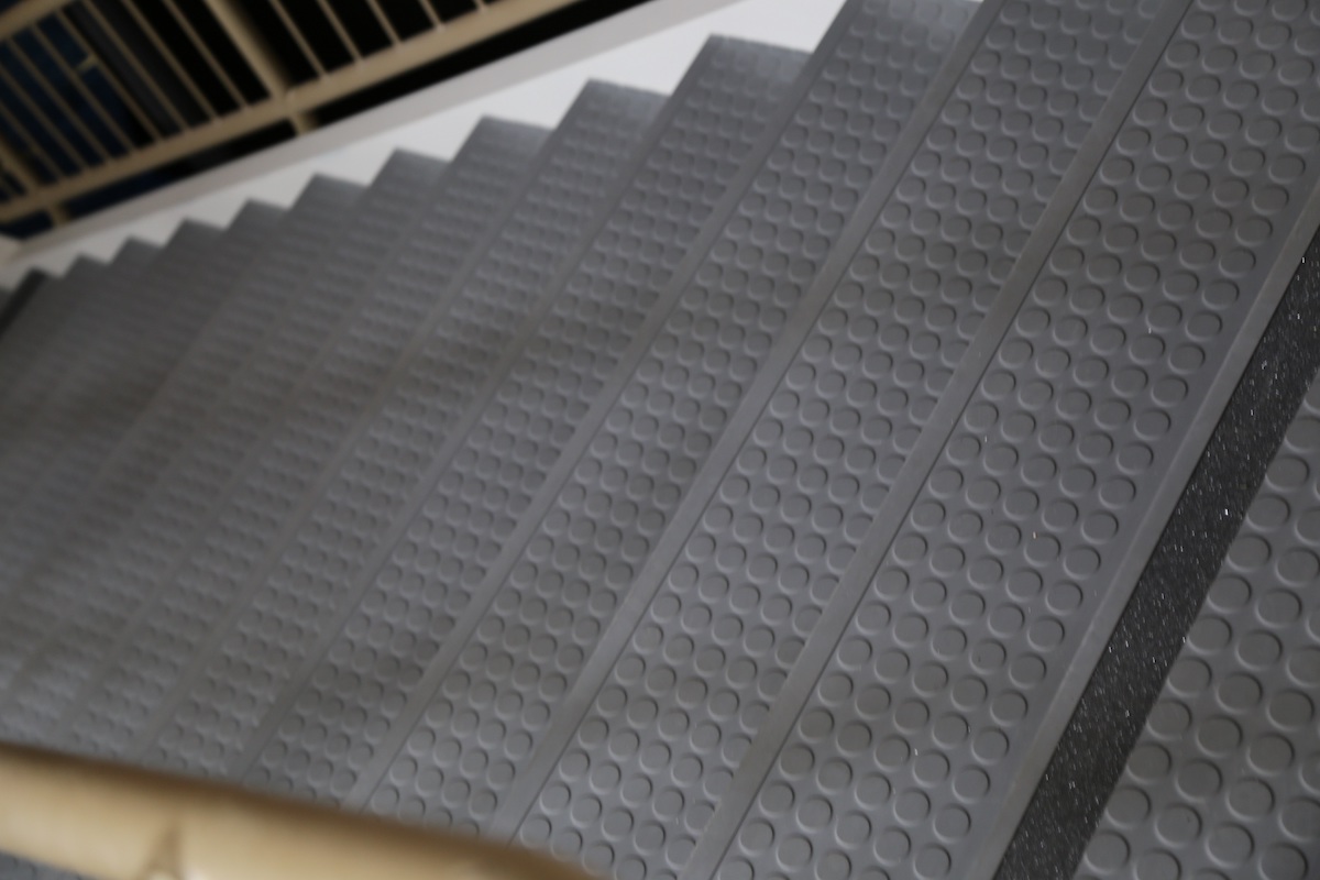 Roppe Rubber Stair Treads with Kevlar