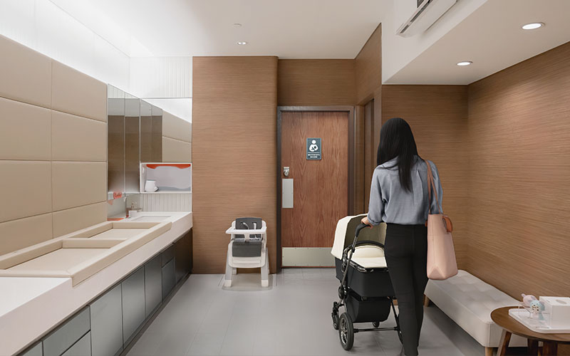 Visual indication supports privacy in lactation rooms and other areas of a medical facility. 