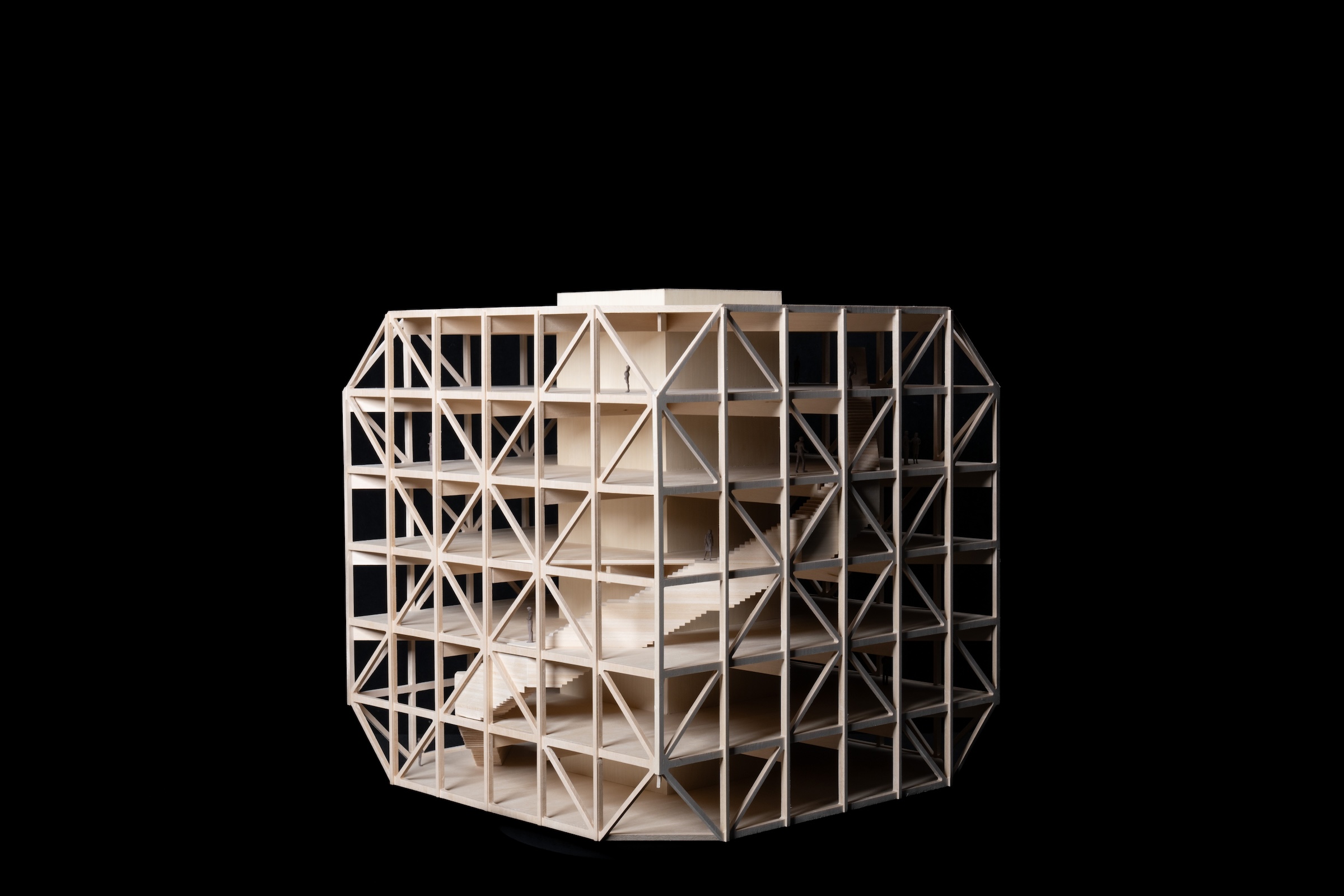 BIG designs mass timber Makers’ KUbe for the University of Kansas School of Architecture & Design