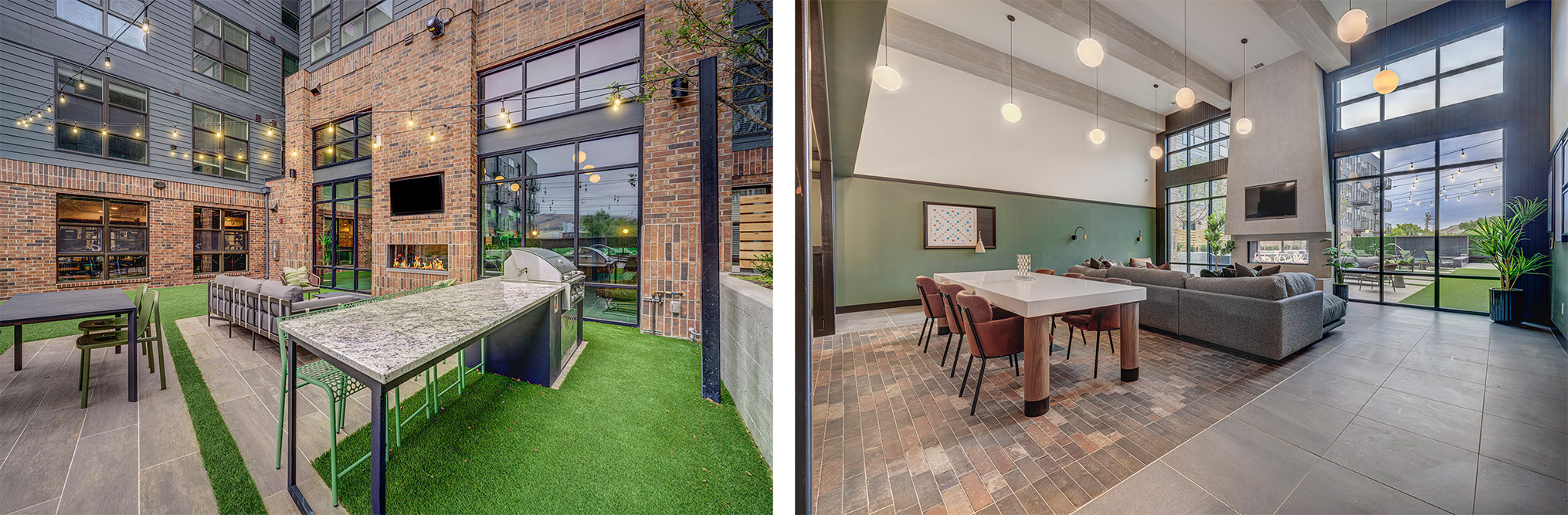 Exterior and interior of Slate multifamily units in Salt Lake City, Utah