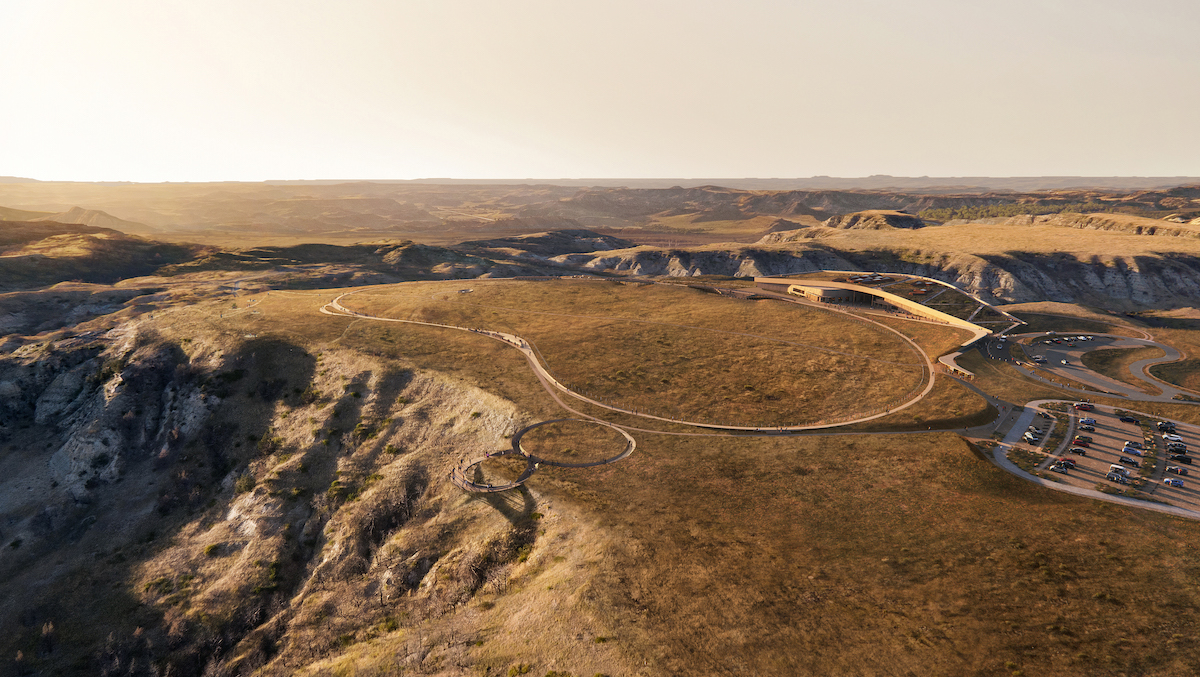 Aerial view of the Theodore Roosevelt Presidential Libarry