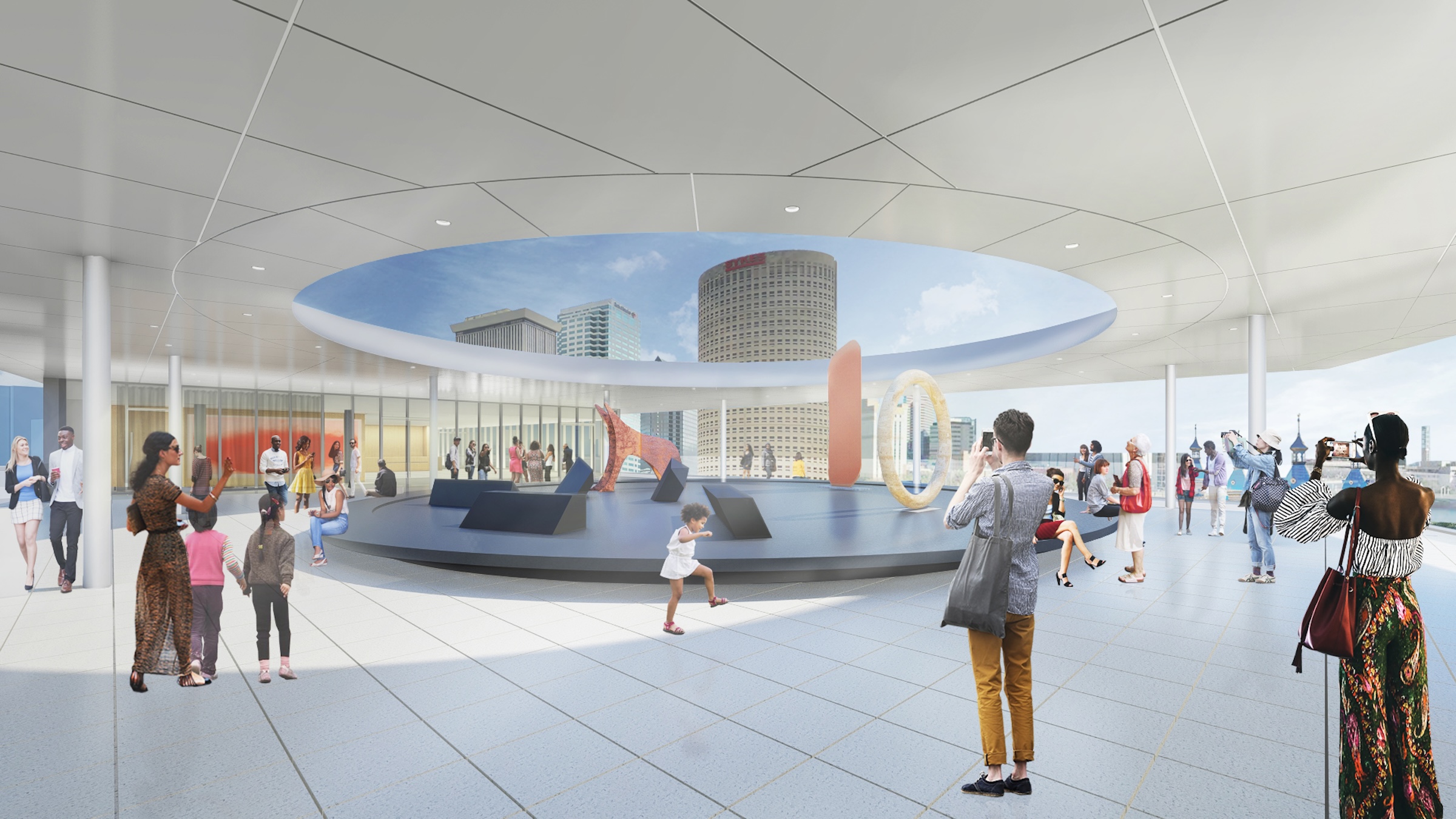 The Tampa Museum of Art will soon undergo a $110 million expansion Rendering courtesy Tampa Museum of Art