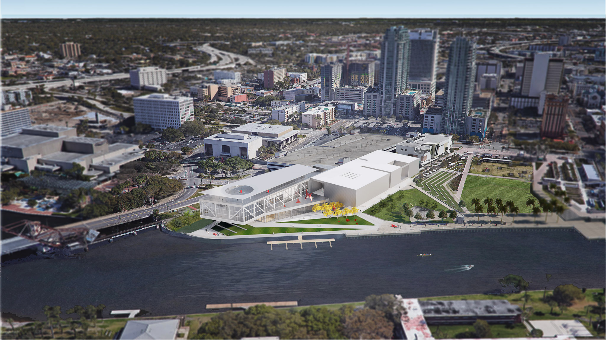 The Tampa Museum of Art will soon undergo a $110 million expansion Rendering courtesy Tampa Museum of Art