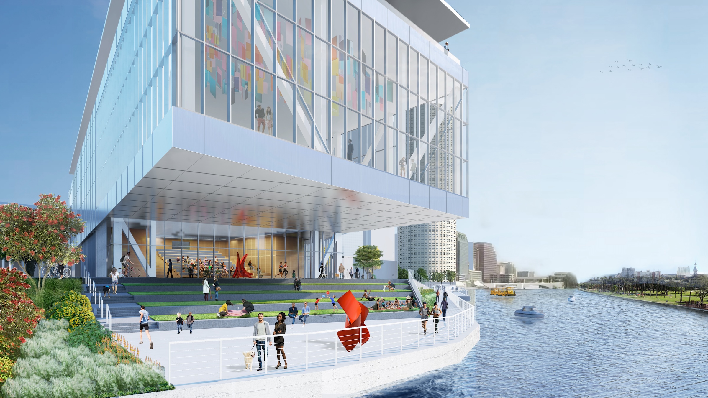 The Tampa Museum of Art will soon undergo a $110 million expansion Rendering courtesy Tampa Museum of Art