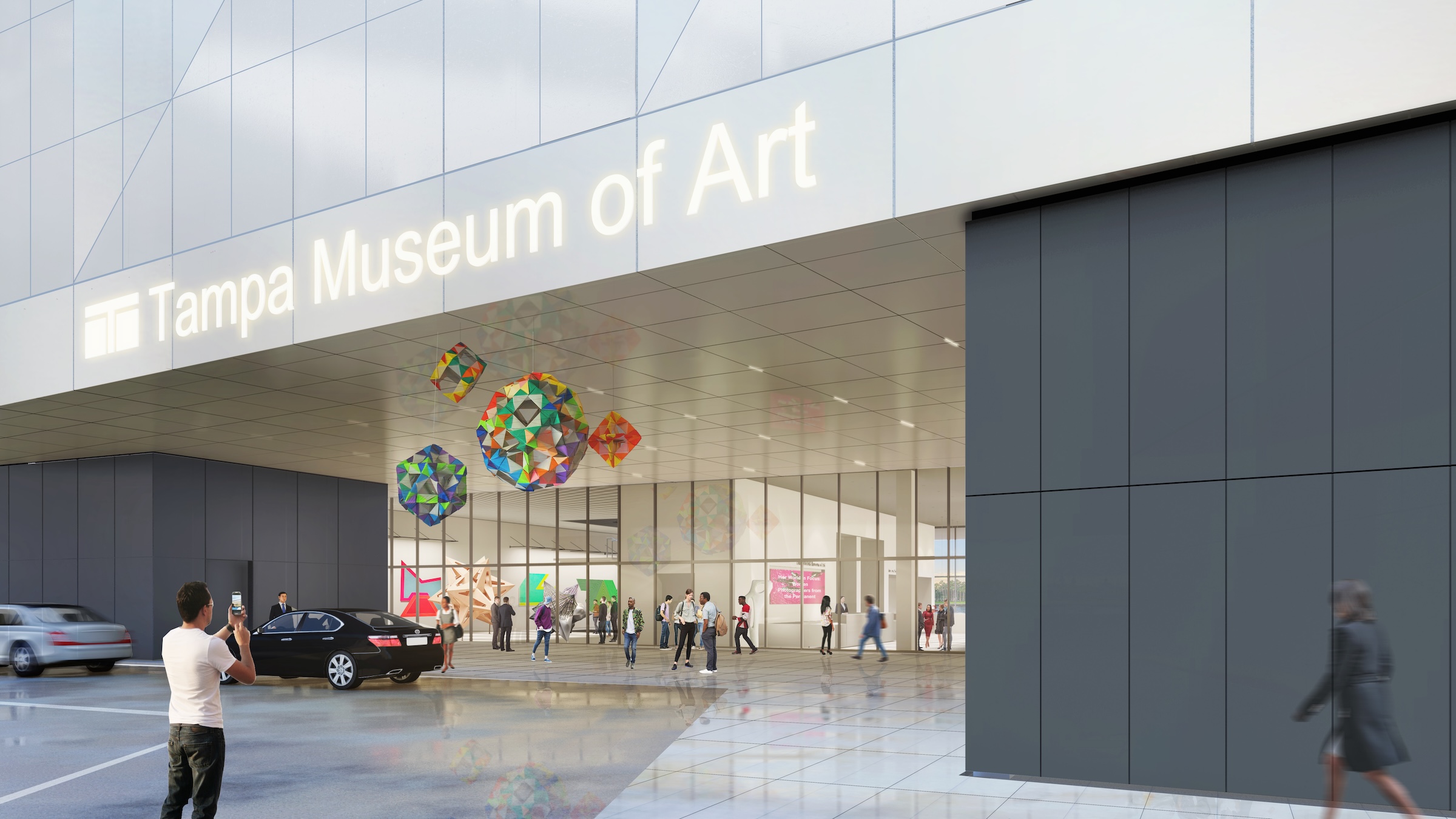 The Tampa Museum of Art will soon undergo a $110 million expansion Rendering courtesy Tampa Museum of Art