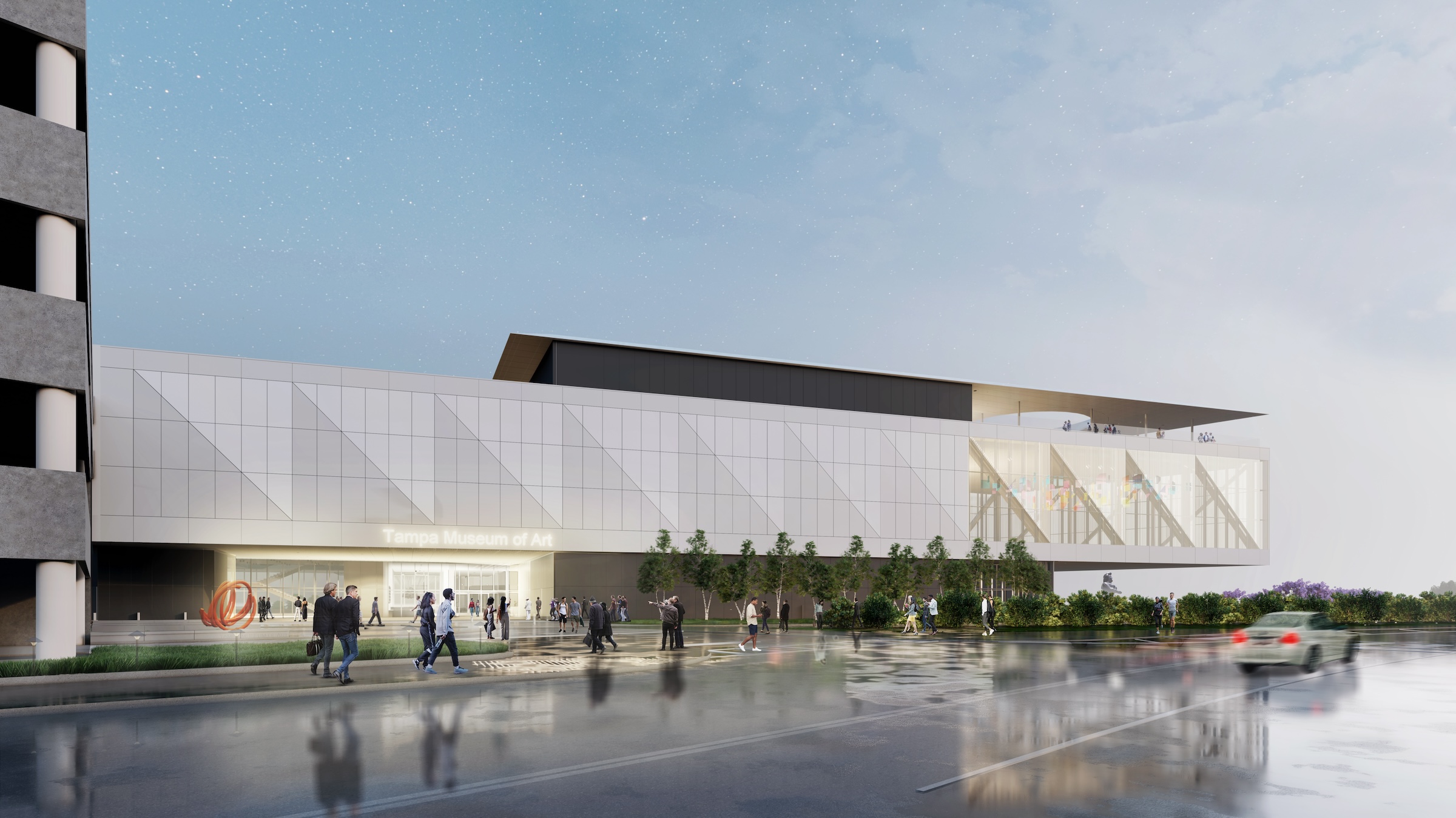 The Tampa Museum of Art will soon undergo a $110 million expansion Rendering courtesy Tampa Museum of Art