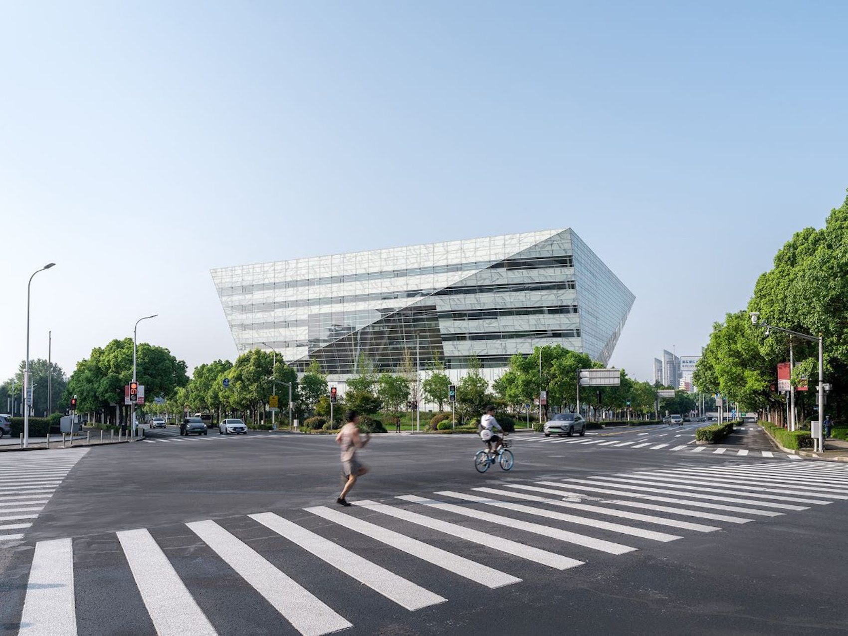 The library's form is inspired by Taihu stones, or ancient Chinese scholar's rocks. Credit Tian Fangfang