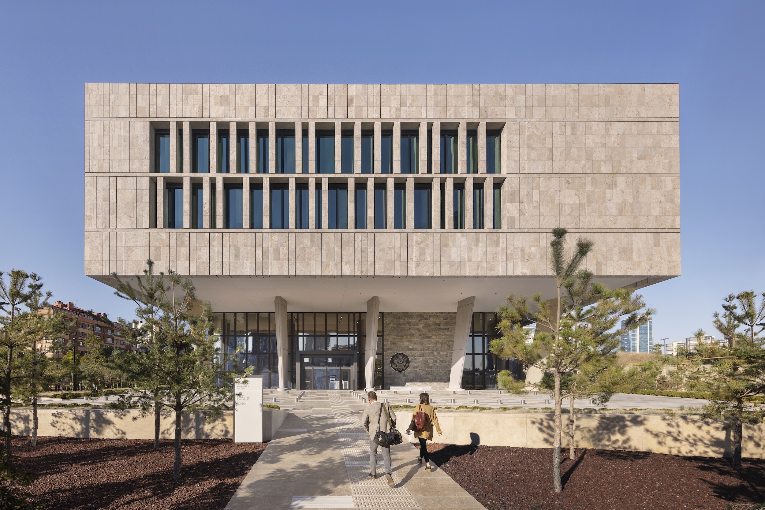 U.S. Embassy in Ankara, Turkey, designed by Ennead Architects  Photo: Scott Frances