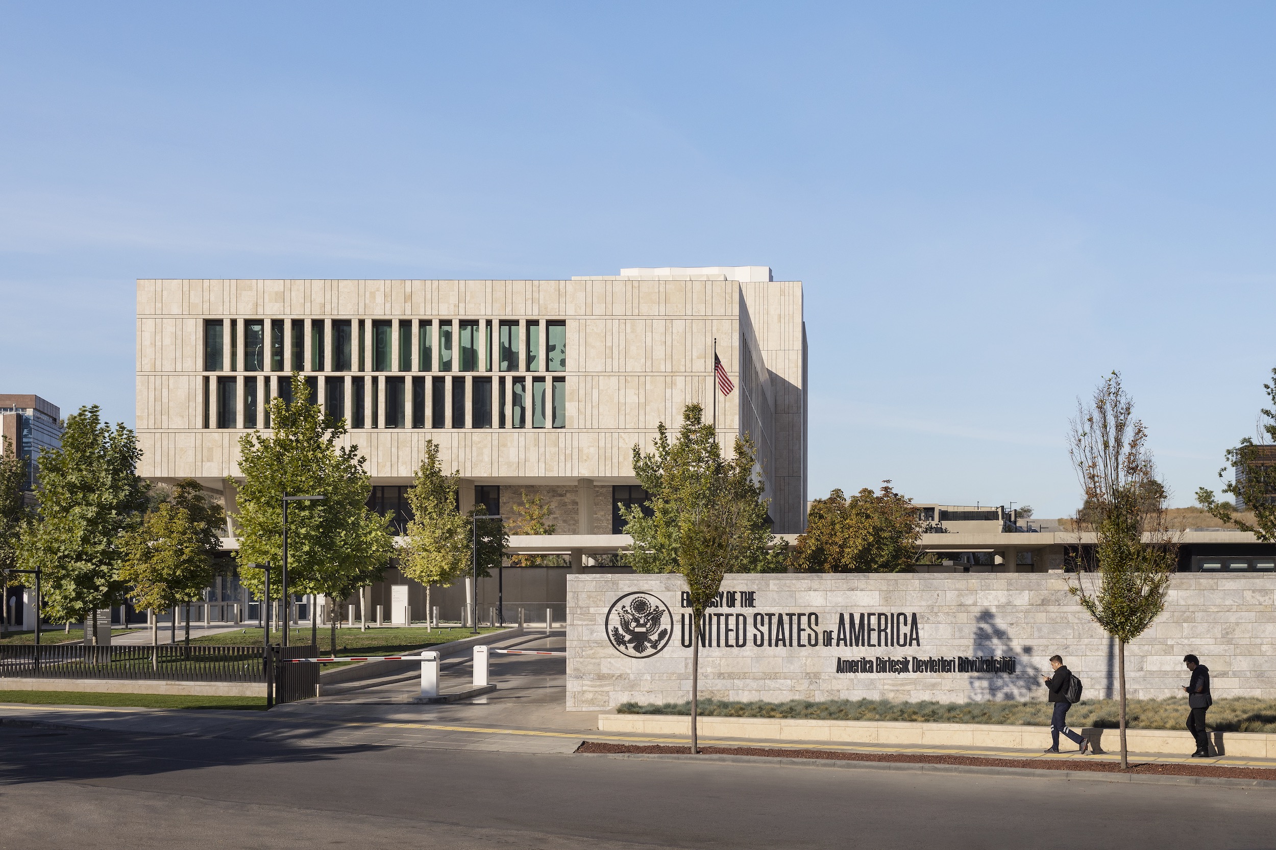 U.S. Embassy in Ankara, Turkey, designed by Ennead Architects  Photo: Scott Frances