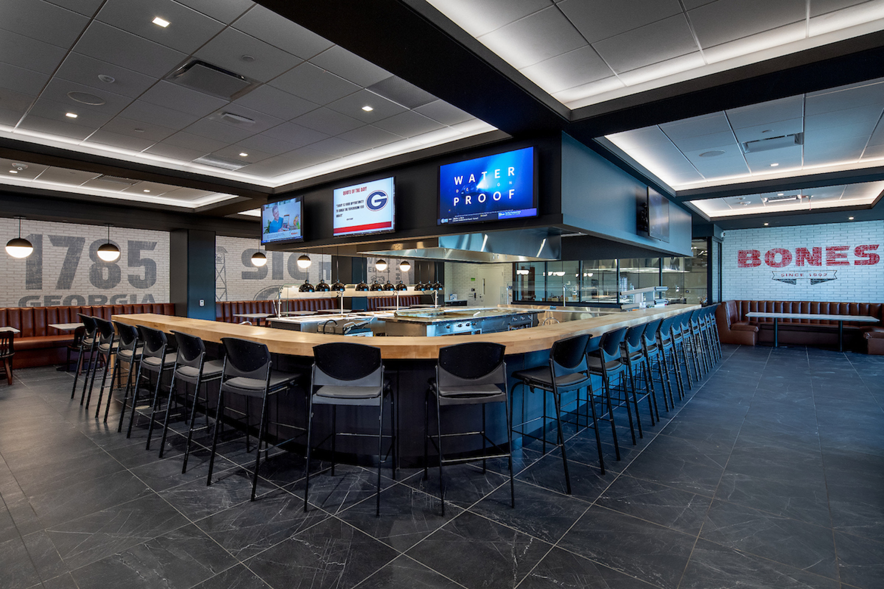 UGA training facility dining space