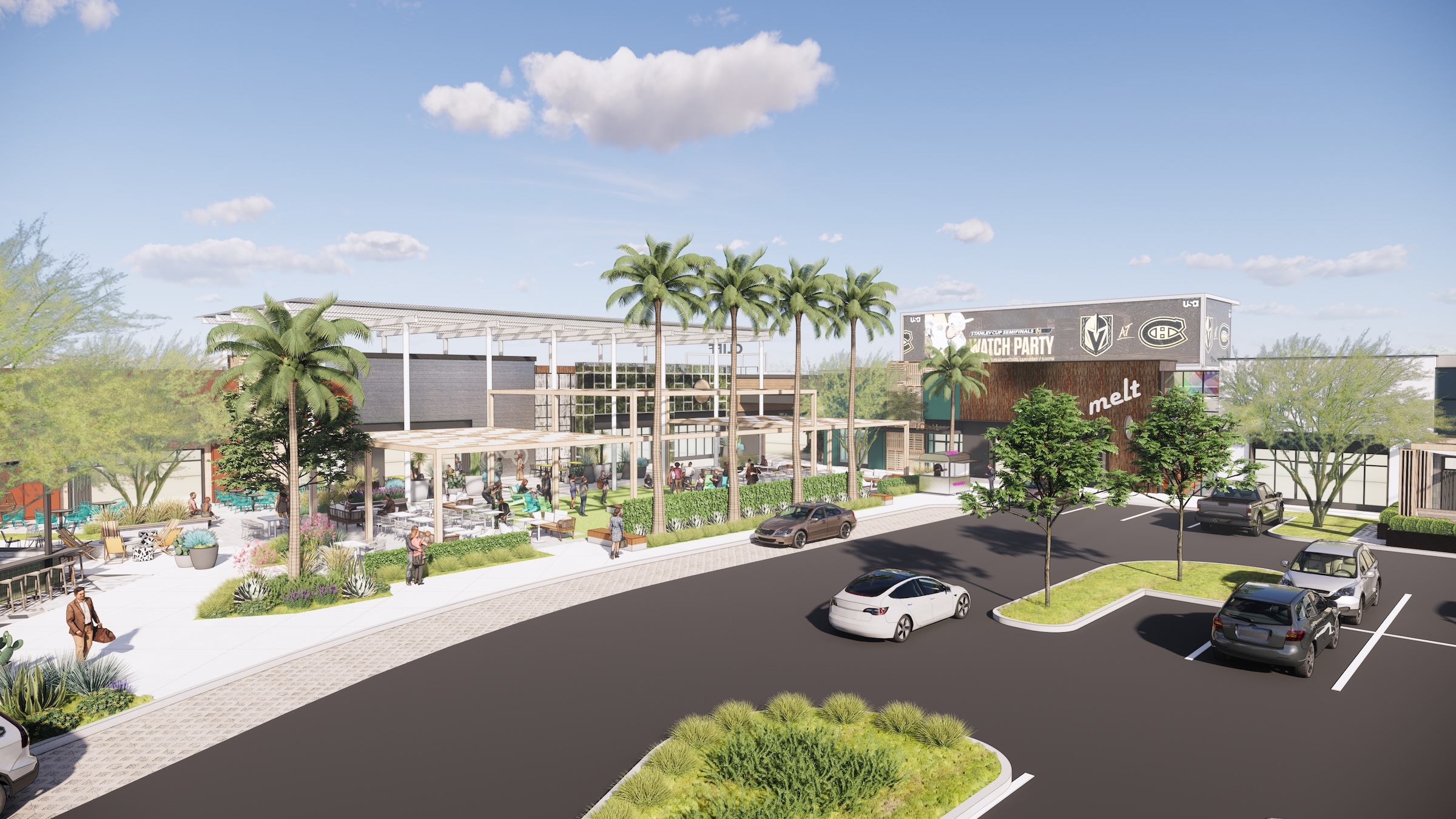 Outside Las Vegas, two unused office buildings will be turned into The Cliffs open-air retail development