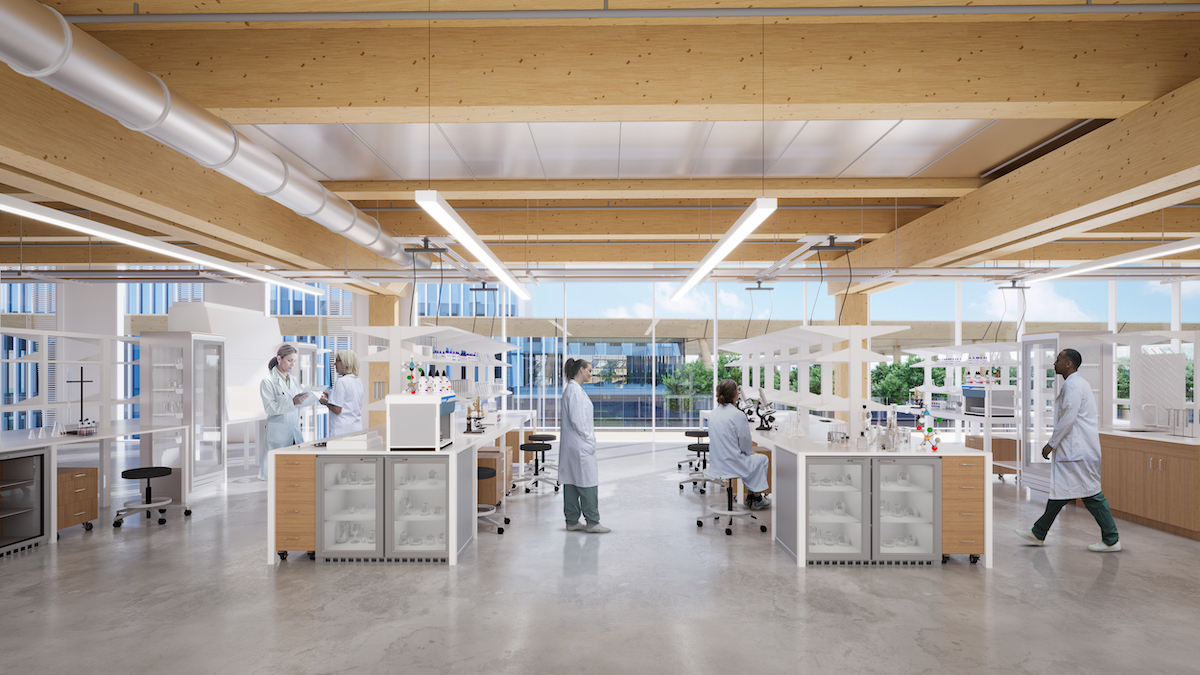 Mass timber lab INT, courtesy SGA