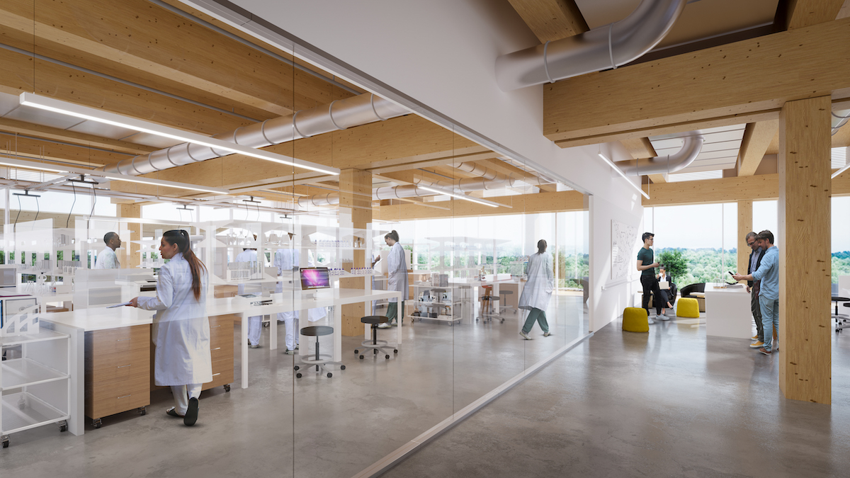 Mass timber lab prototype INT1, courtesy SGA