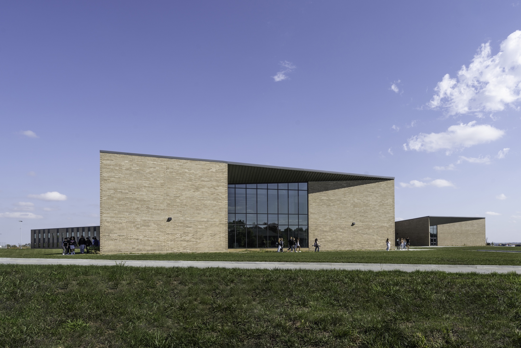 Westview High School in Omaha, Neb., includes a YMCA to share facilities and connect with the broader community Photo: James Steinkamp Photography, courtesy Perkins&Will