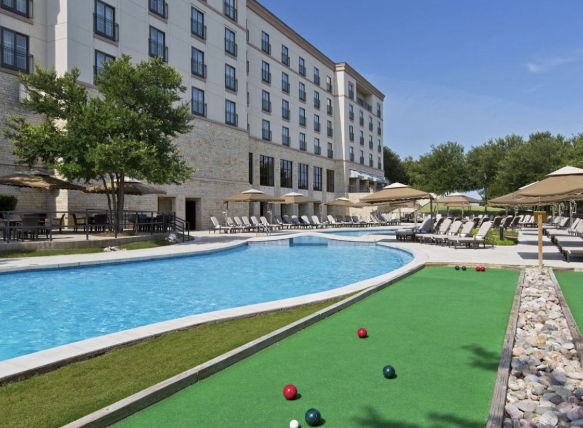 Westin Stonebriar Dallas bocce court